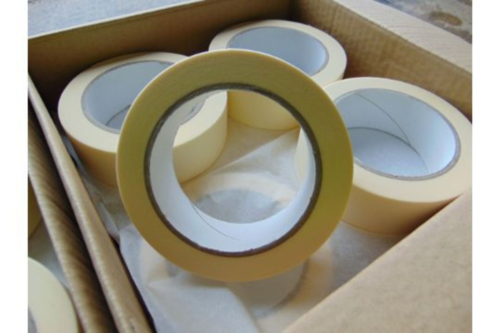 48 Rolls of Masking Tape - 36mm x 50m New from UK MOD - Image 4 of 6