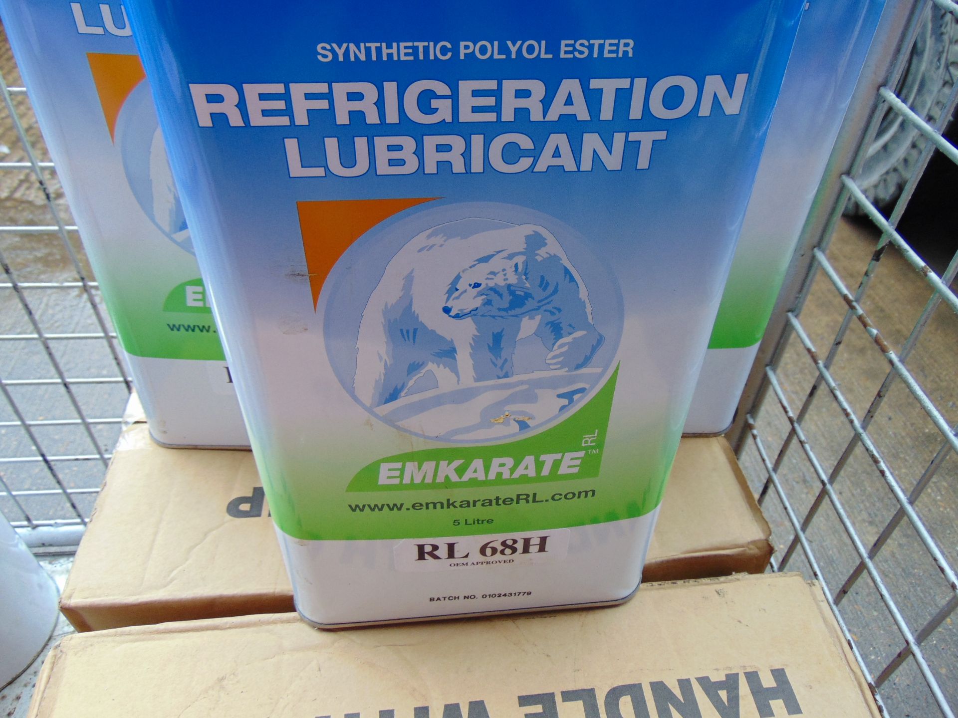 11 X 5 Litre Cans of Emkarate RL68H Refrigeration Oil, New Unissued MoD Reserve Stocks - Image 2 of 4