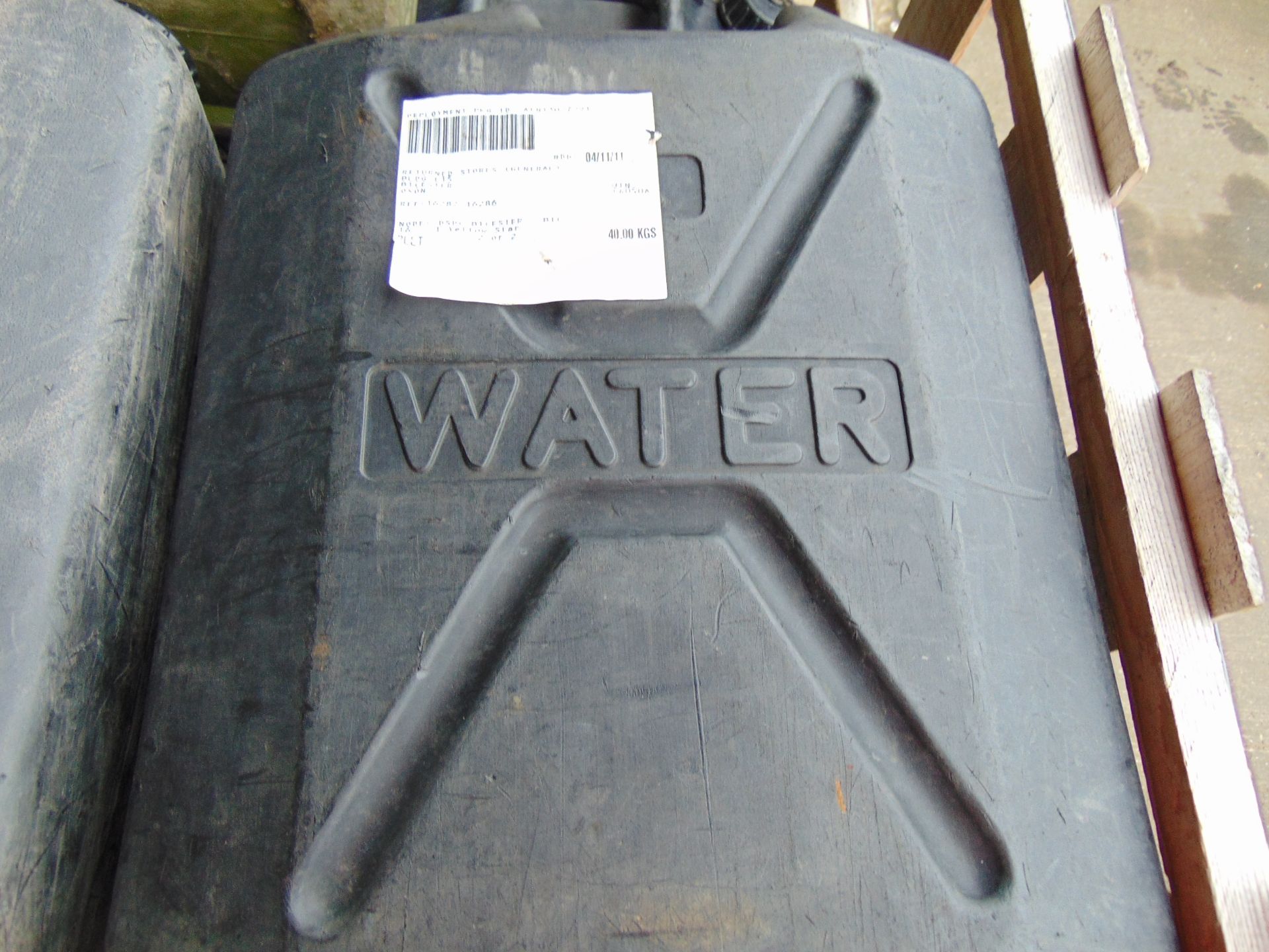 1 x Stillage of 18 x 5 Gall Water Jerry Cans with Caps (Stillage is Included) - Image 3 of 6