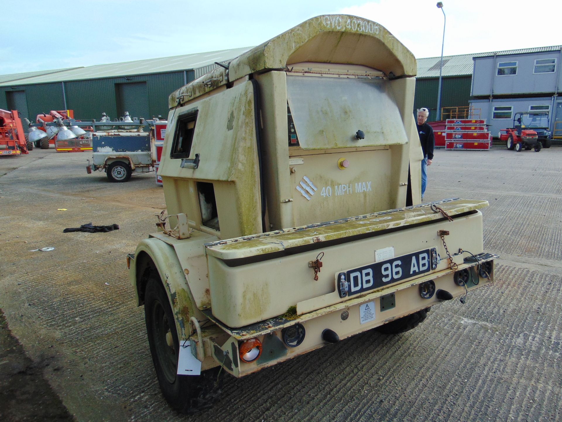 Lister 4 Cylinder Diesel 15 KVA Generator on Penman 2 Axle Trailer - Image 4 of 9