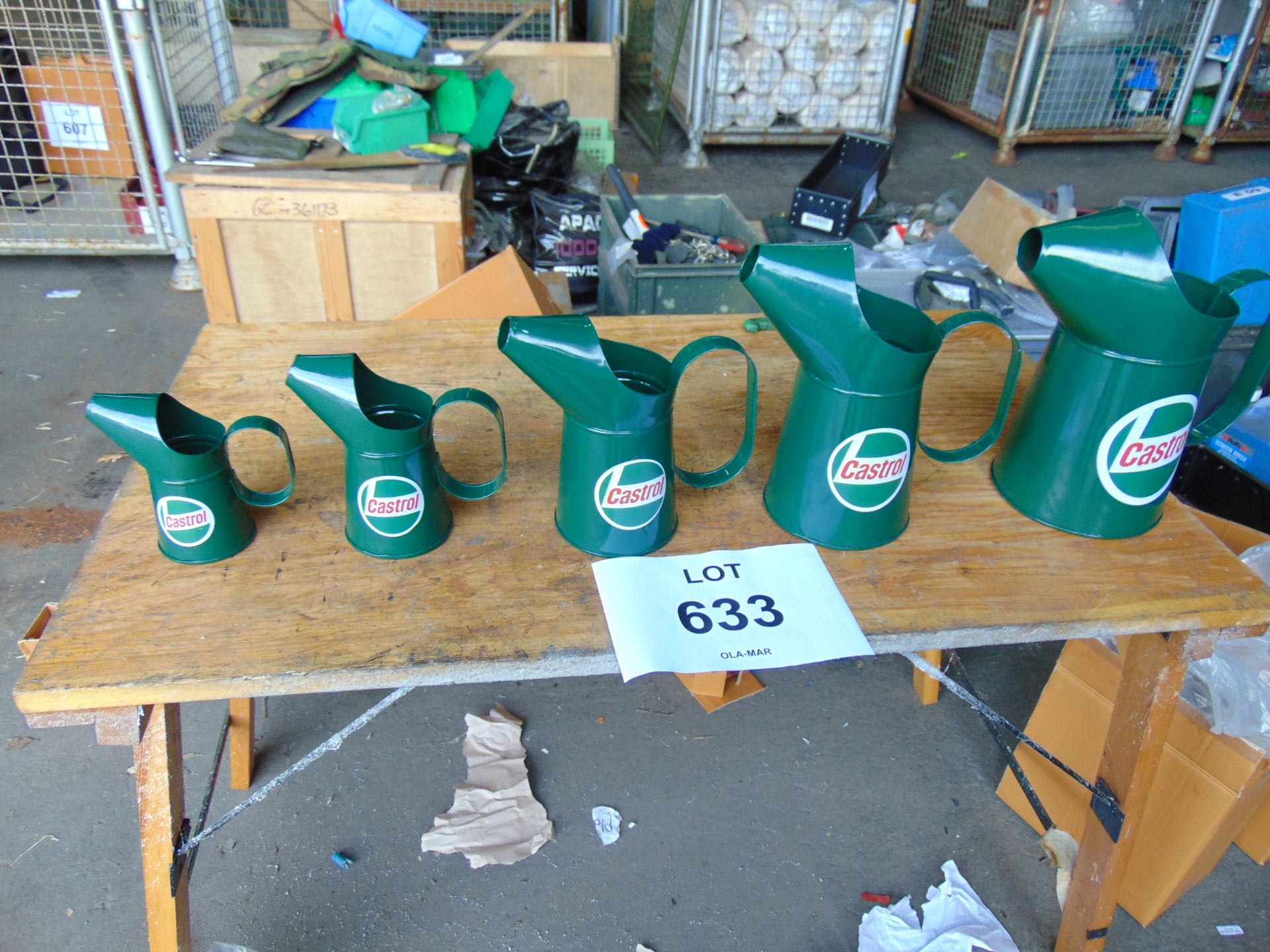 Set of 5 New Unissued Castrol Oil Jugs - Image 2 of 10