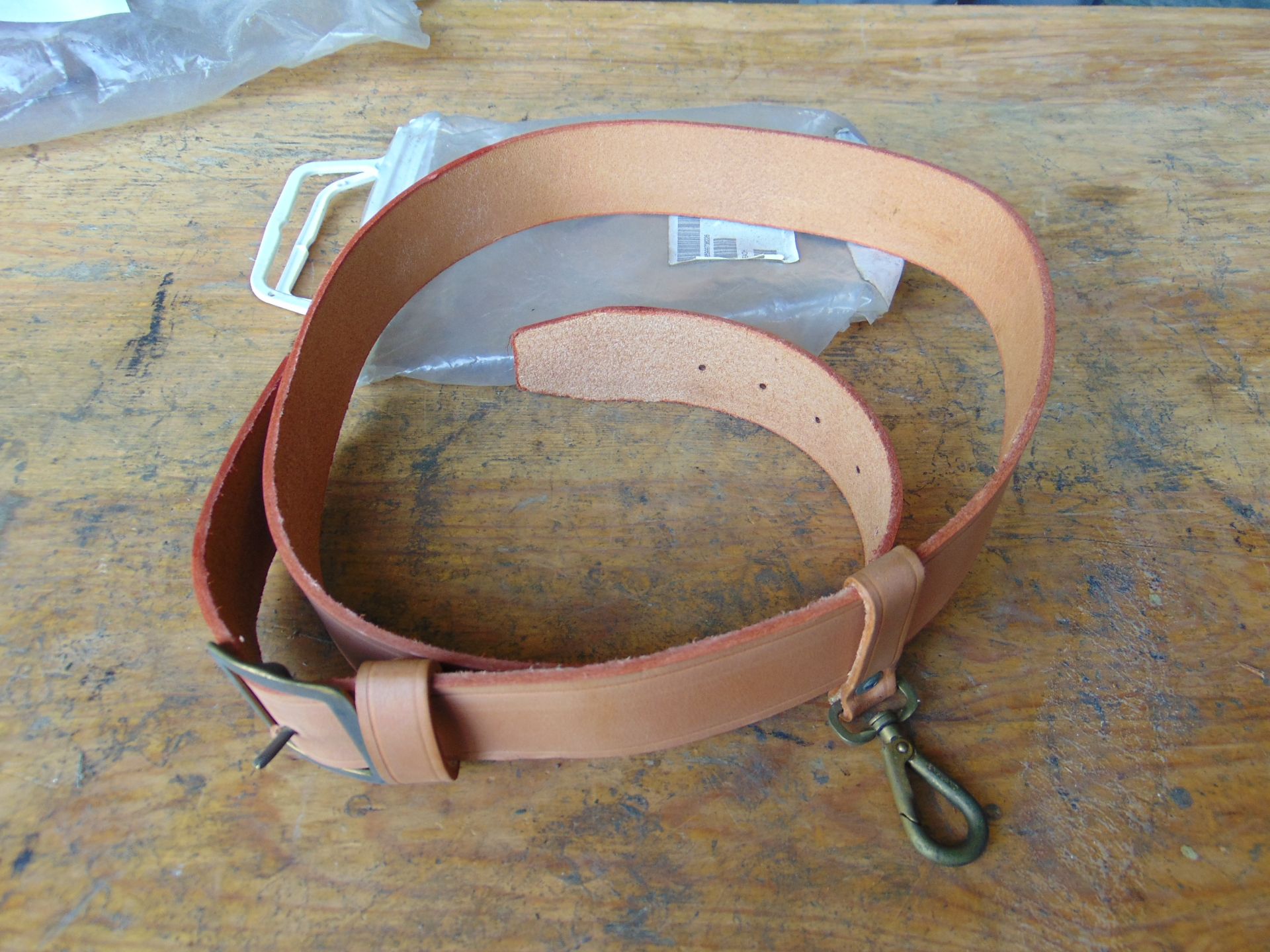 New Unissued Leather Belt Signals Linesman in Original Packaging - Image 2 of 2