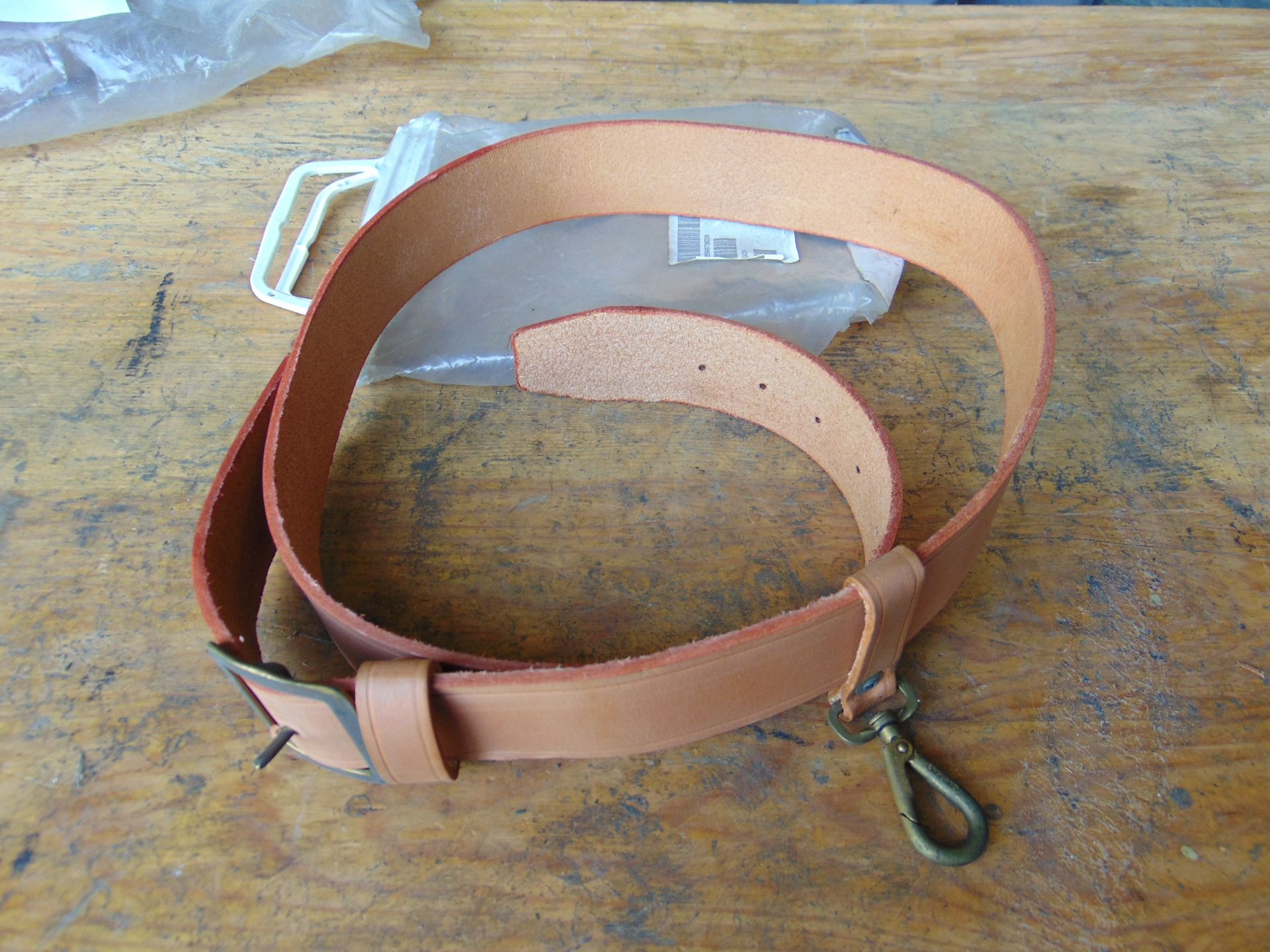 New Unissued Leather Belt Signals Linesman in Original Packaging - Bild 2 aus 2