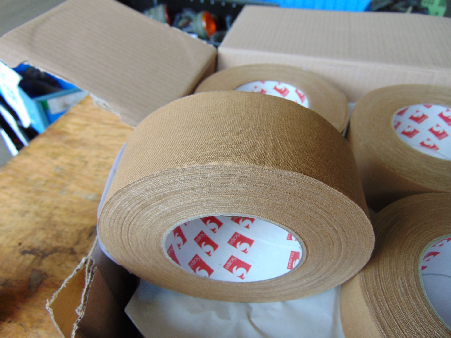 New Unissued 16 Rolls Scapa Tape Butt Linen 50mm x 50m / Roll Cloth Tape Adessive