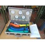 Unissued Iveco Air Testing Set in Transit Case with Certs Accessories etc for Brakes Air System