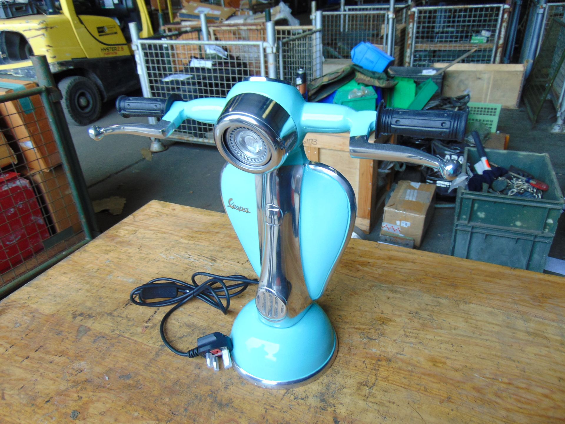 Very Unusual Vespa Side Lamp Cast Aluminium c/w Speedometer - Image 2 of 6