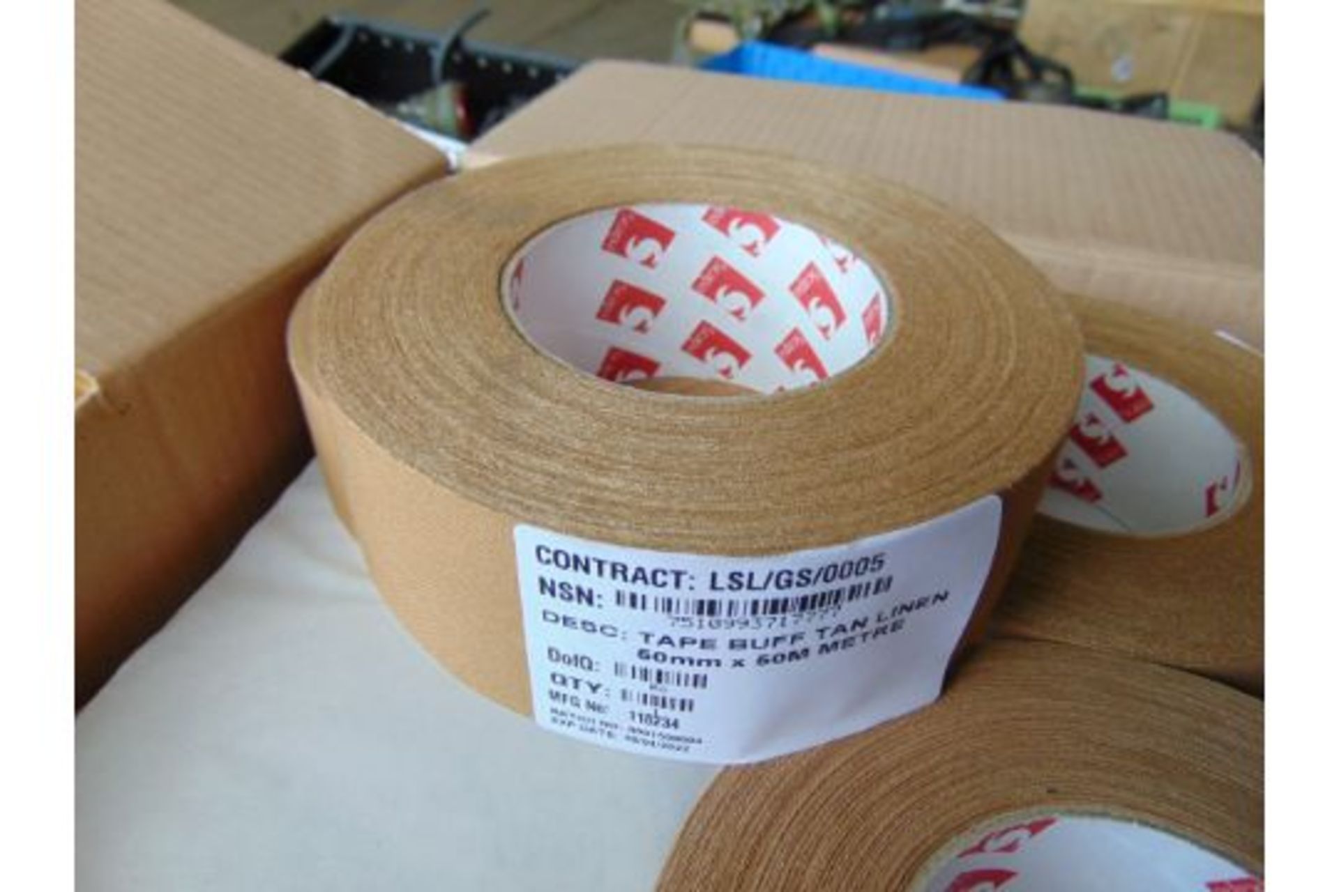 New Unissued 16 Rolls Scapa Tape Butt Linen 50mm x 50m / Roll Cloth Tape Adessive - Image 2 of 4