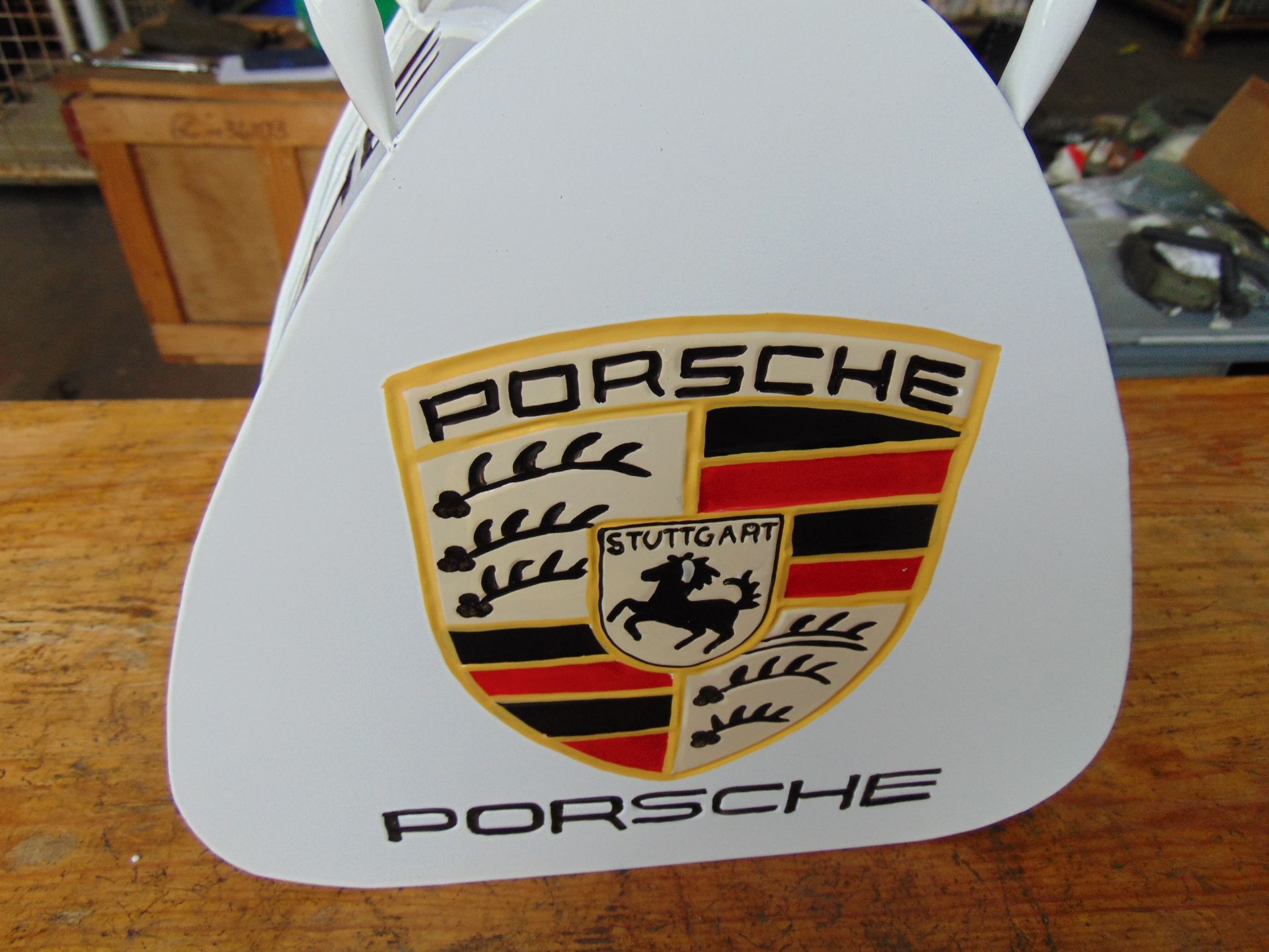 Porsche Hand Painted 1 Gall Fuel/Oil Can with Brass Cap - Bild 6 aus 6