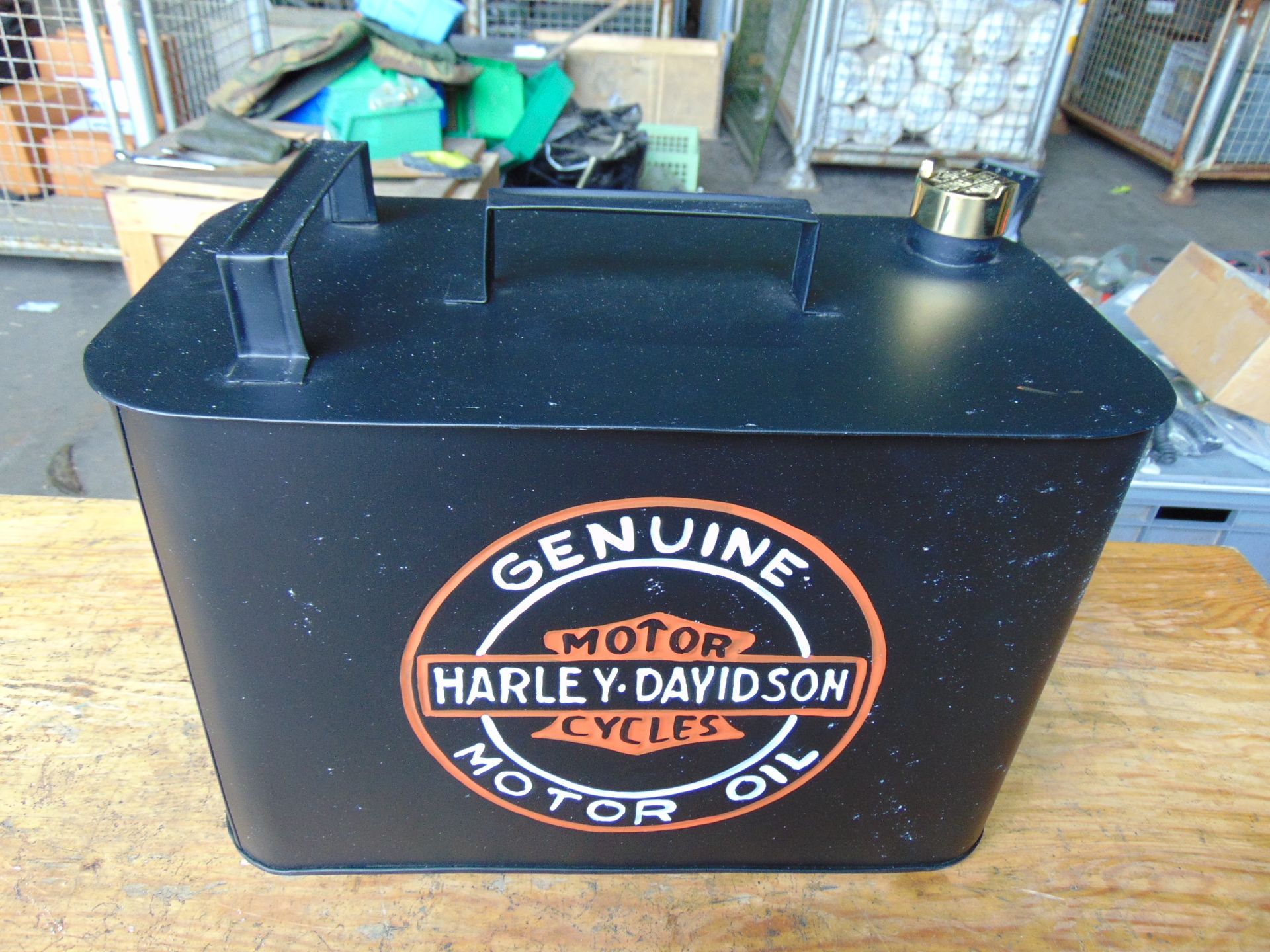 New Unused Harley Davidson Motor Cycle 2 Gall Fuel/Oil with Brass Cap - Image 5 of 5