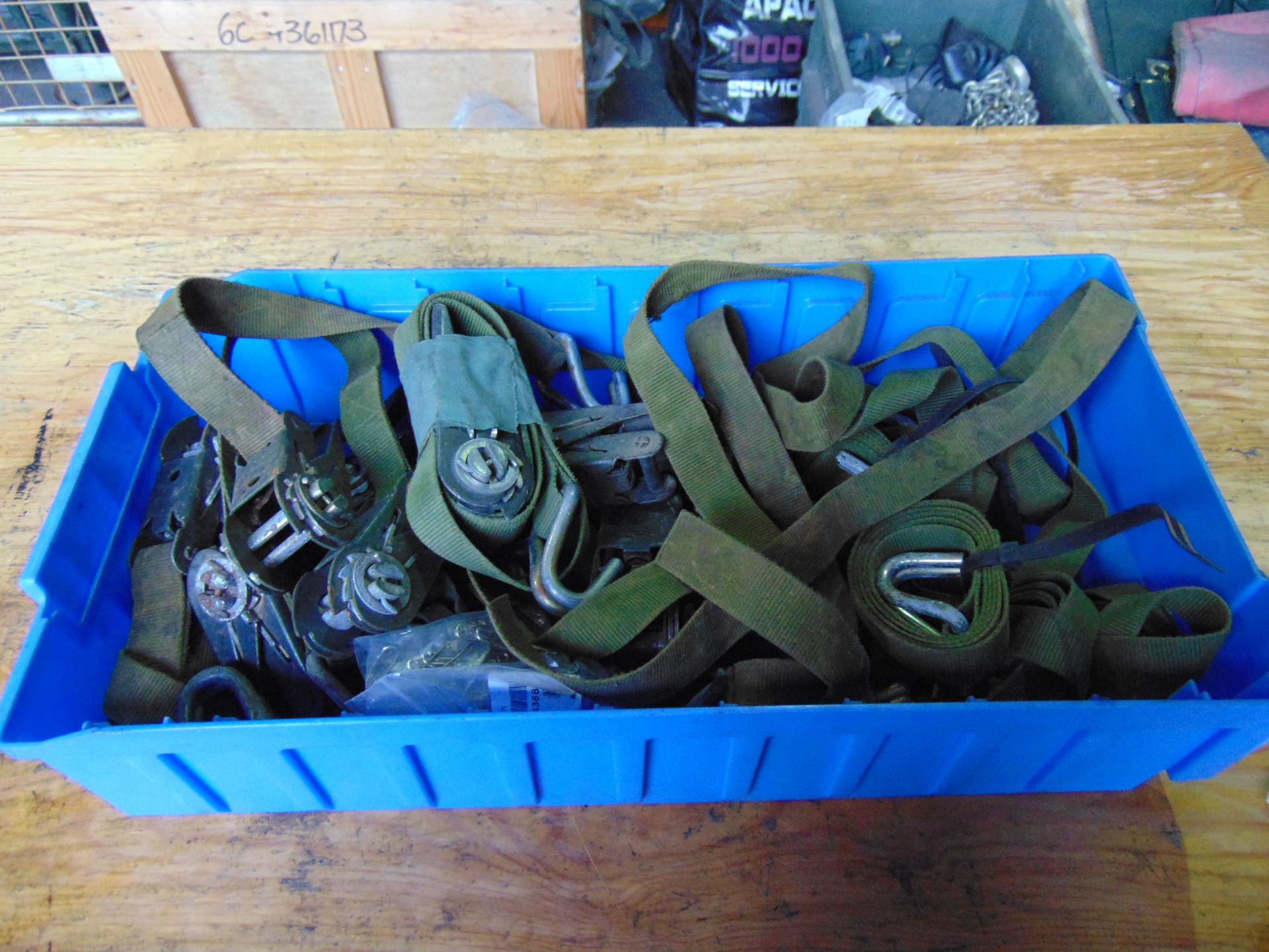 10 x Ratchet Load Straps from MoD - Image 5 of 5