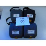 4 x Physio Controls Lifepak CR-T Defibrillator AED Trainer Unit in Carry Case