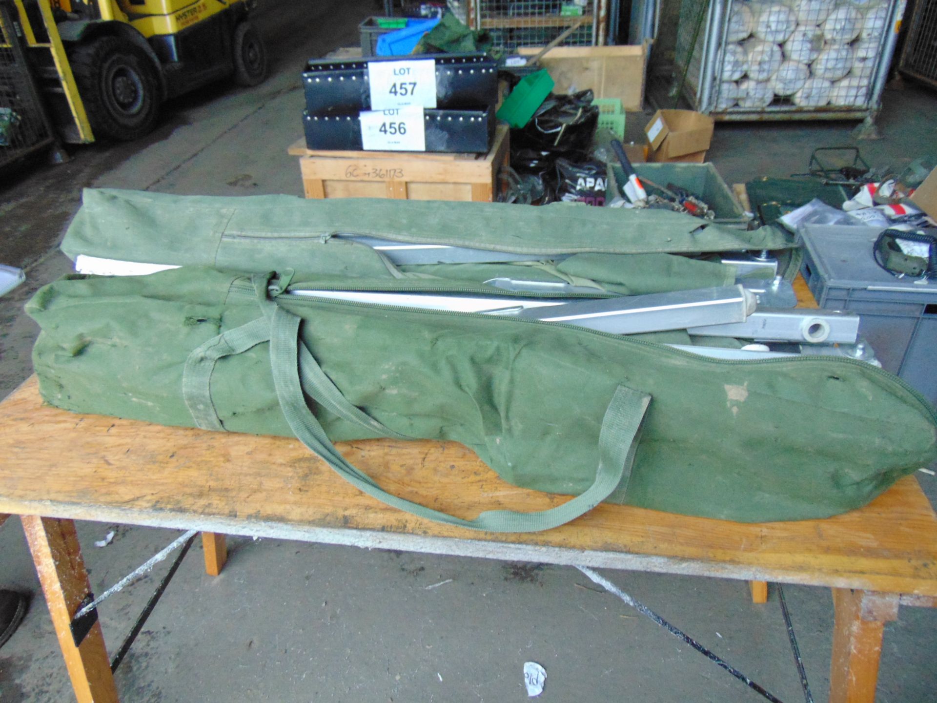 2 x British Army Camp Beds in Bags - Image 4 of 4