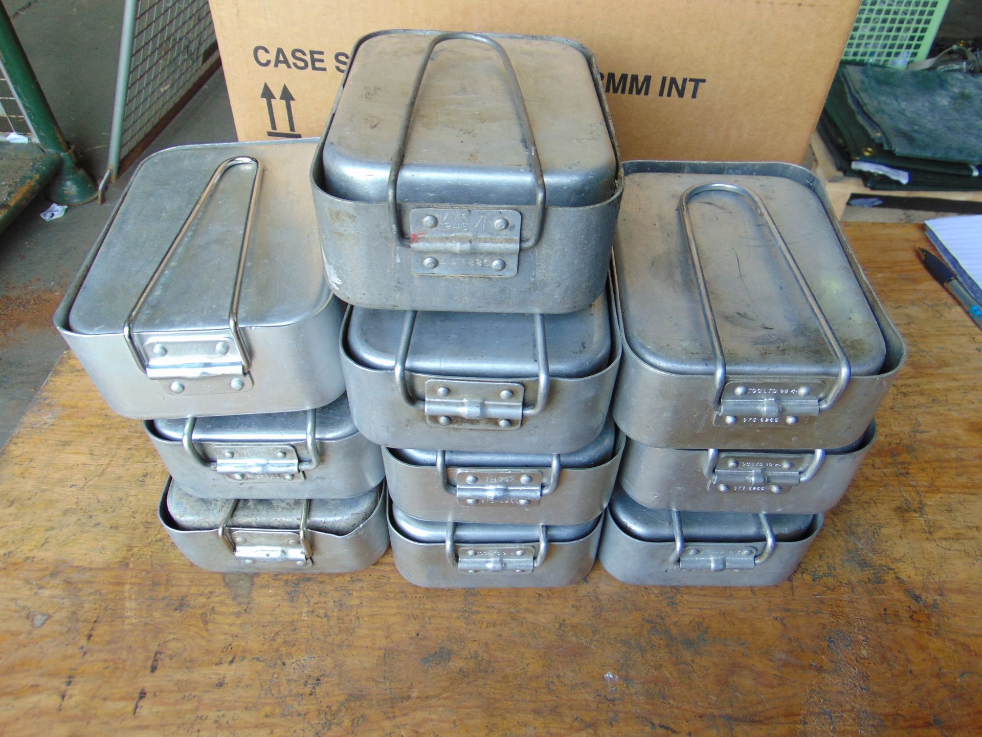 10 x Sets of British Army Mess Tins - Dates Various inc. 1945 - Image 2 of 4