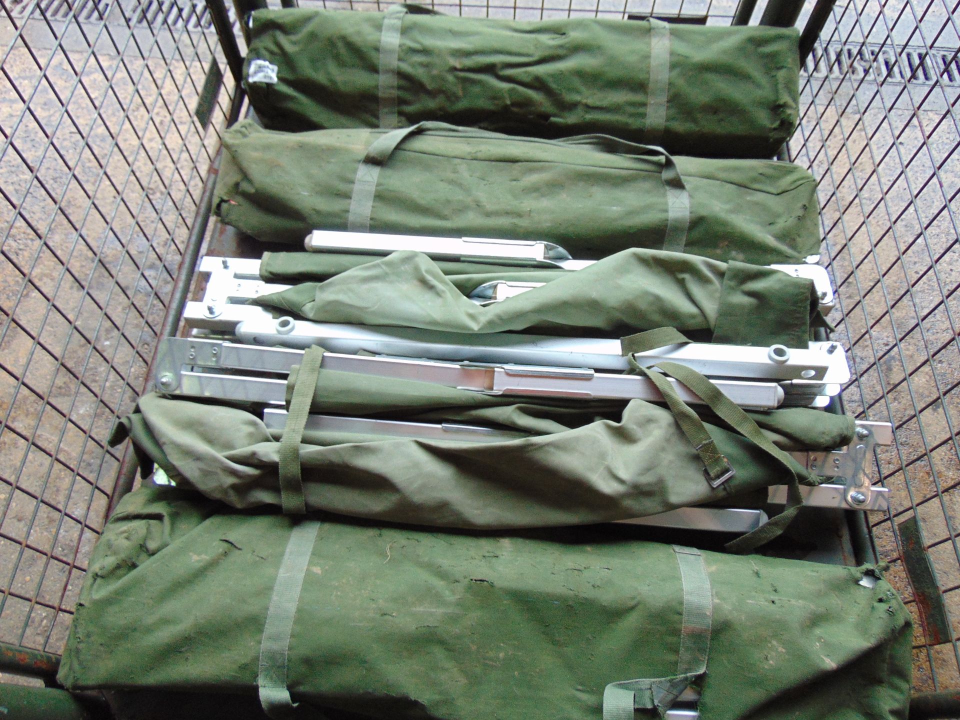 5 x British Army Camp Beds in Bags - Bild 2 aus 6