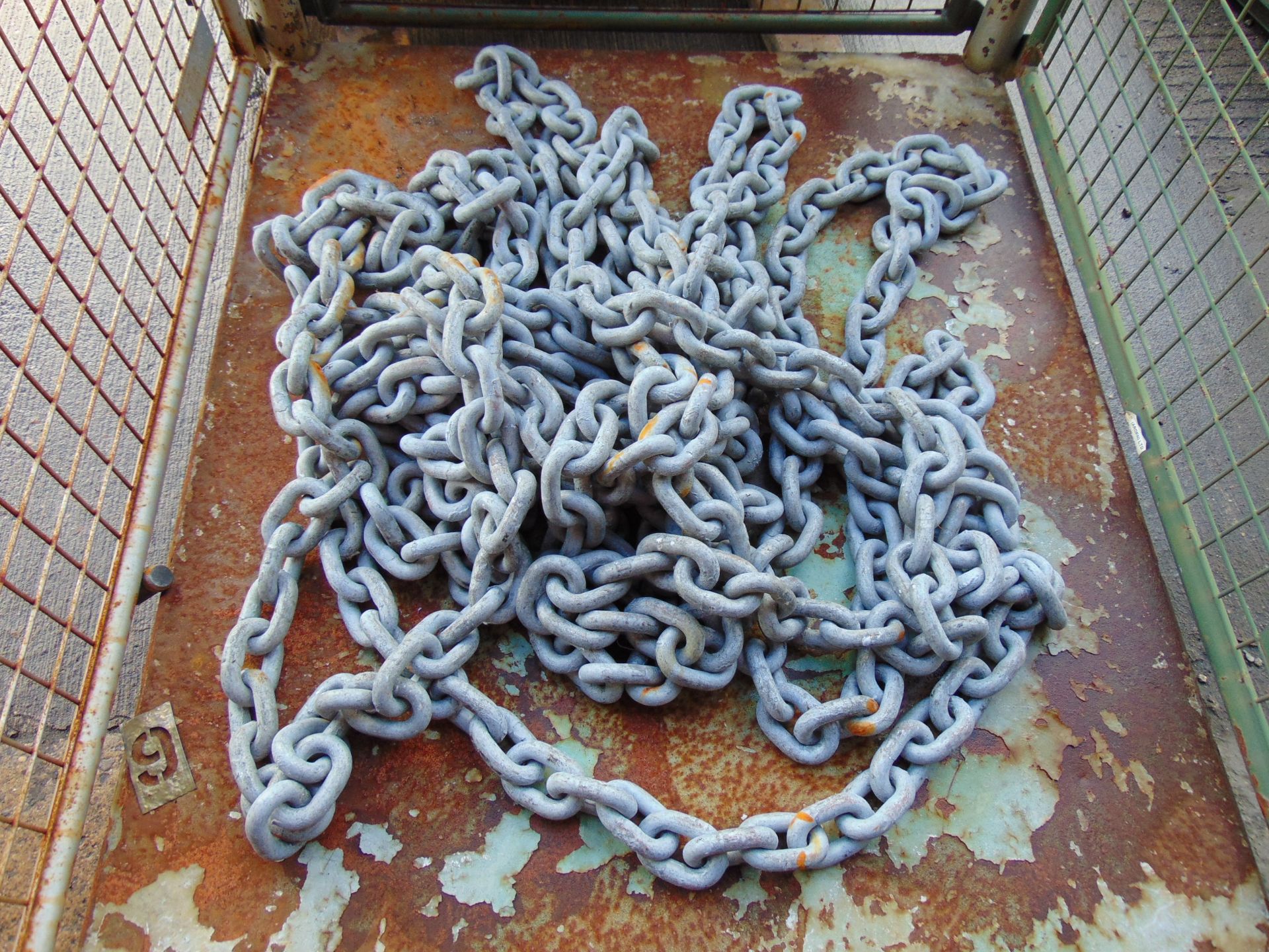 1 x Stillage of New Unissued Galvanised Mooring / Recovery Chain - Bild 3 aus 3