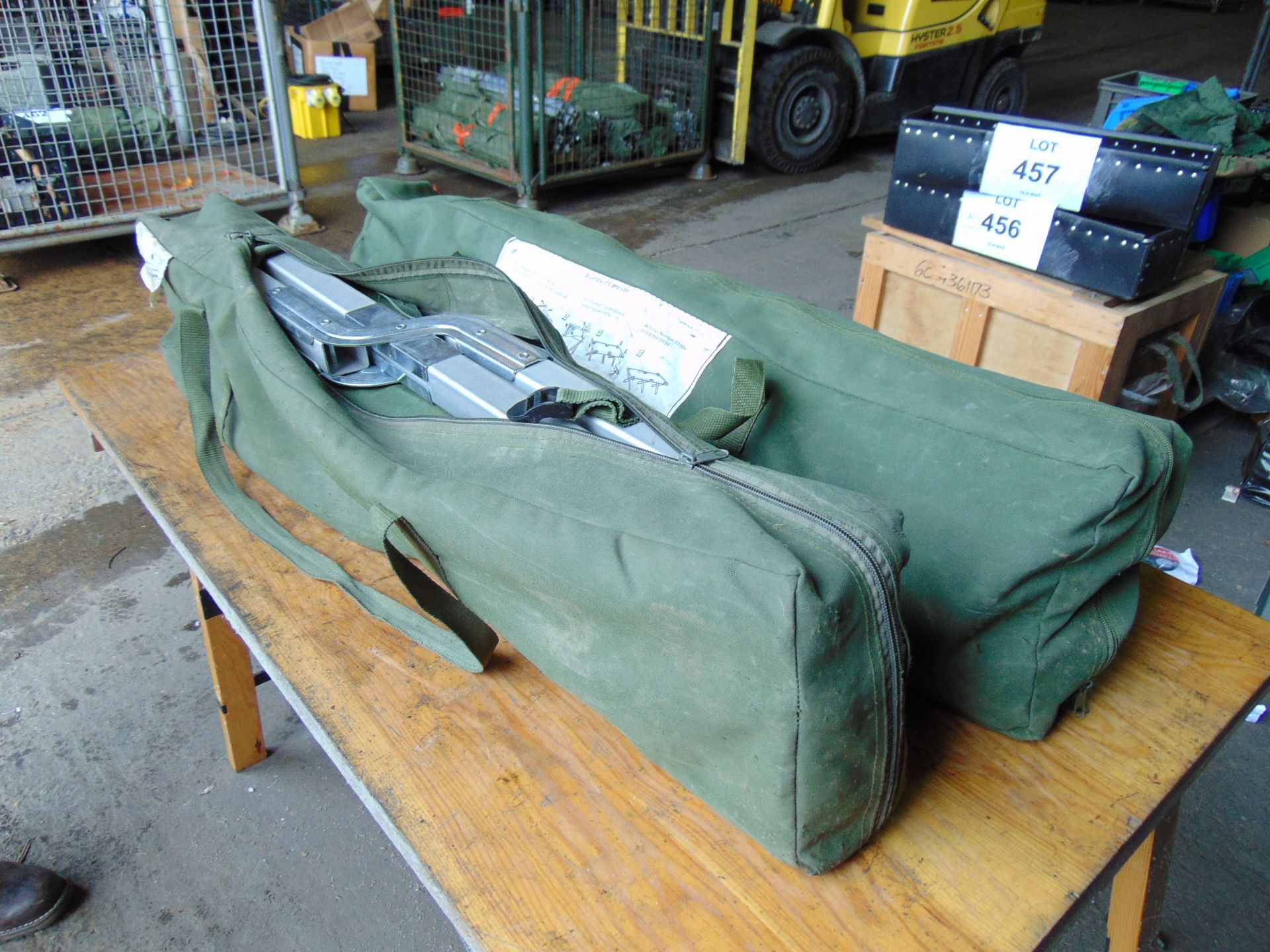 2 x British Army Camp Beds in Bags - Bild 2 aus 4