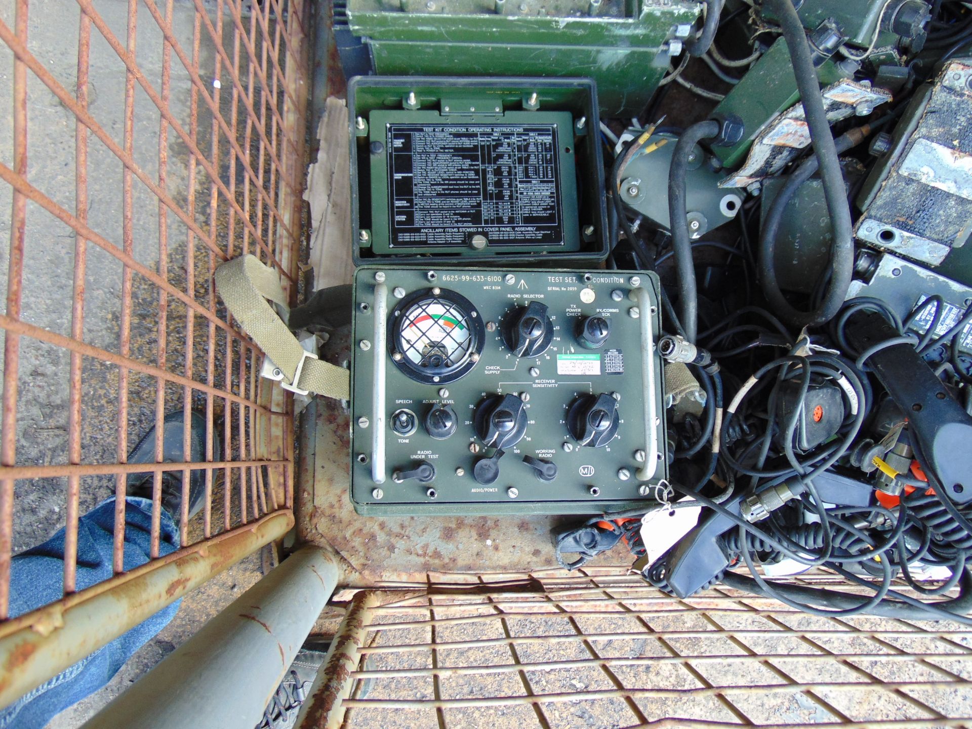 1 x Stillage of Clansman Radio Equipment inc Transmitter, Test Sets, Charger, Cables, Handsets etc - Image 8 of 12
