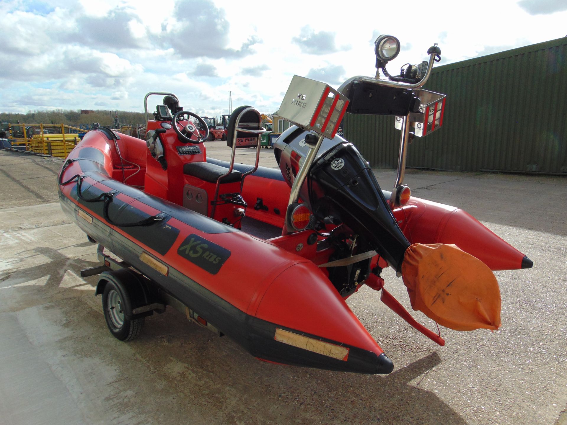XS-Ribs 4.6M Inflatable w/ Mercury Mariner Four Stroke EFI 60HP Outboard Motor on Trailer. - Image 5 of 57