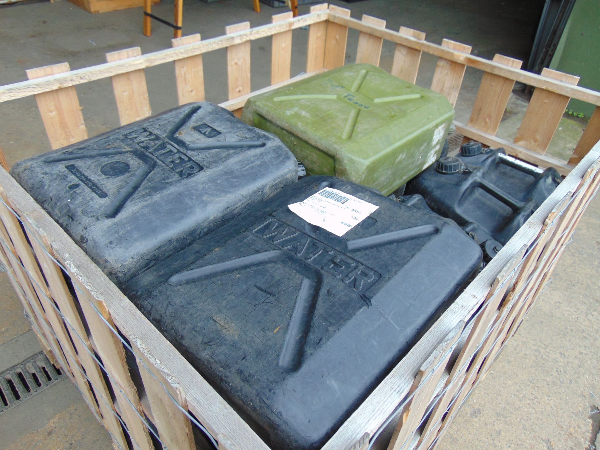 1 x Stillage of 18 x 5 Gall Water Jerry Cans with Caps (Stillage is Included) - Image 6 of 6