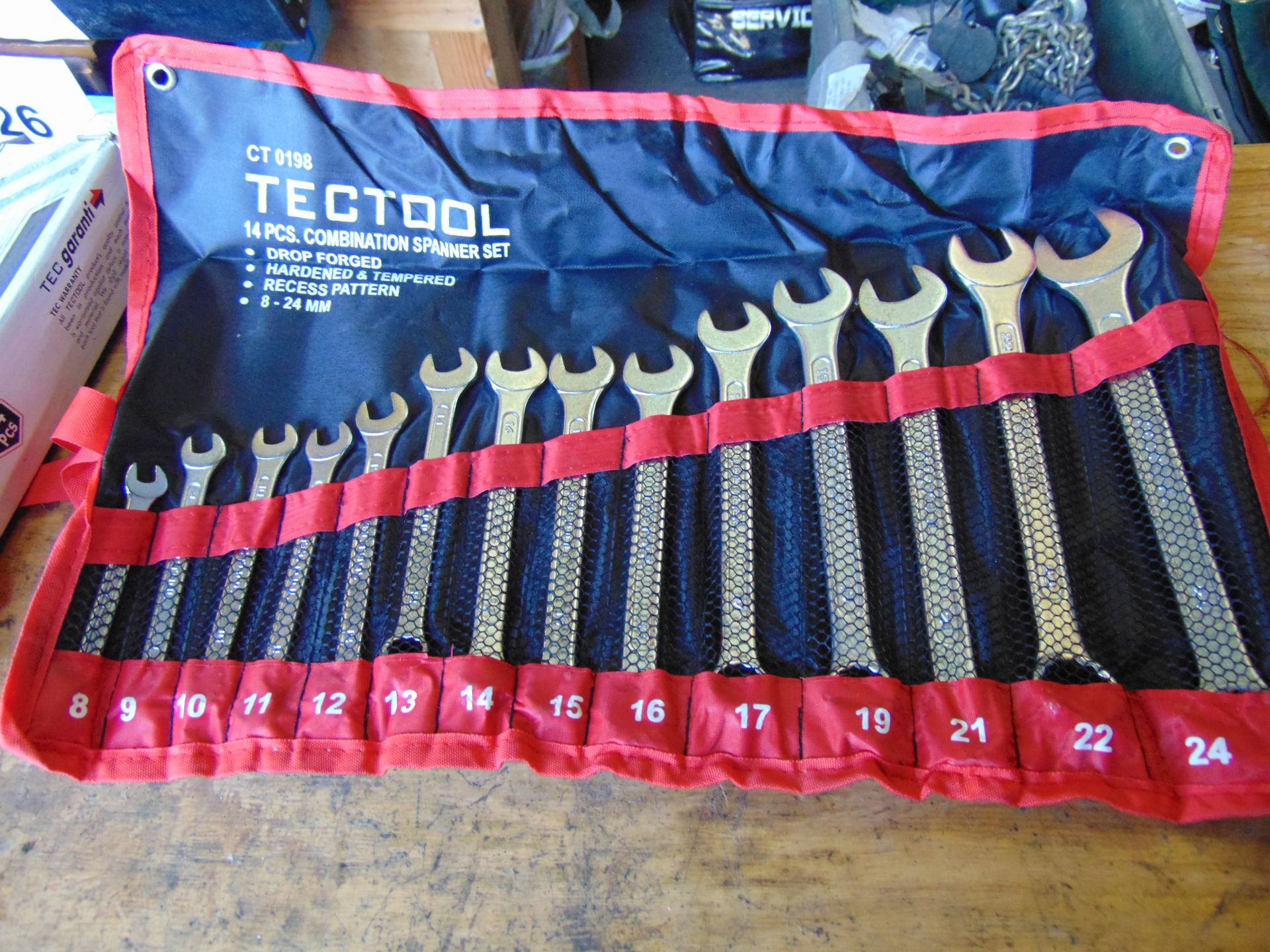 New Unused Techtool 14pcs Metric Combination Spanner Set