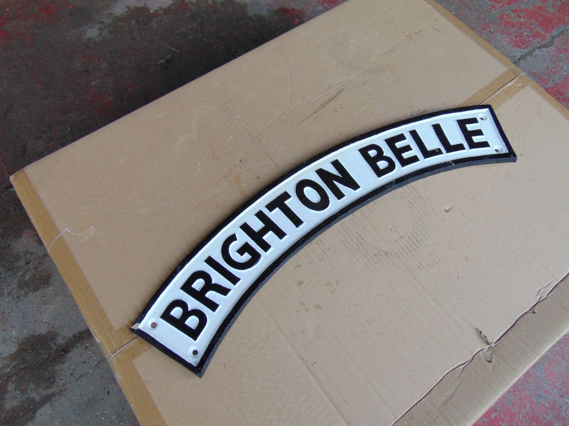 Cast Iron Brighton Belle Railway Engine Sign - Image 3 of 3