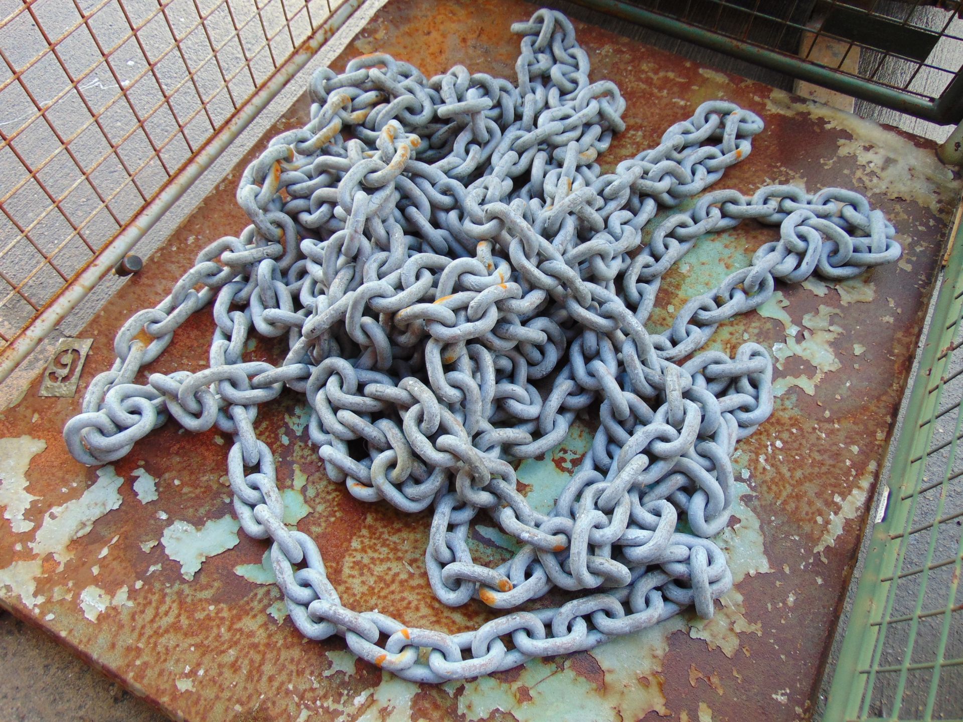 1 x Stillage of New Unissued Galvanised Mooring / Recovery Chain - Image 2 of 3