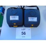 2 x Physio Controls Lifepak CR-T Defibrillator AED Trainer Unit in Carry Case