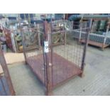 Steel Stacking Stillage with removeable sides and corner posts