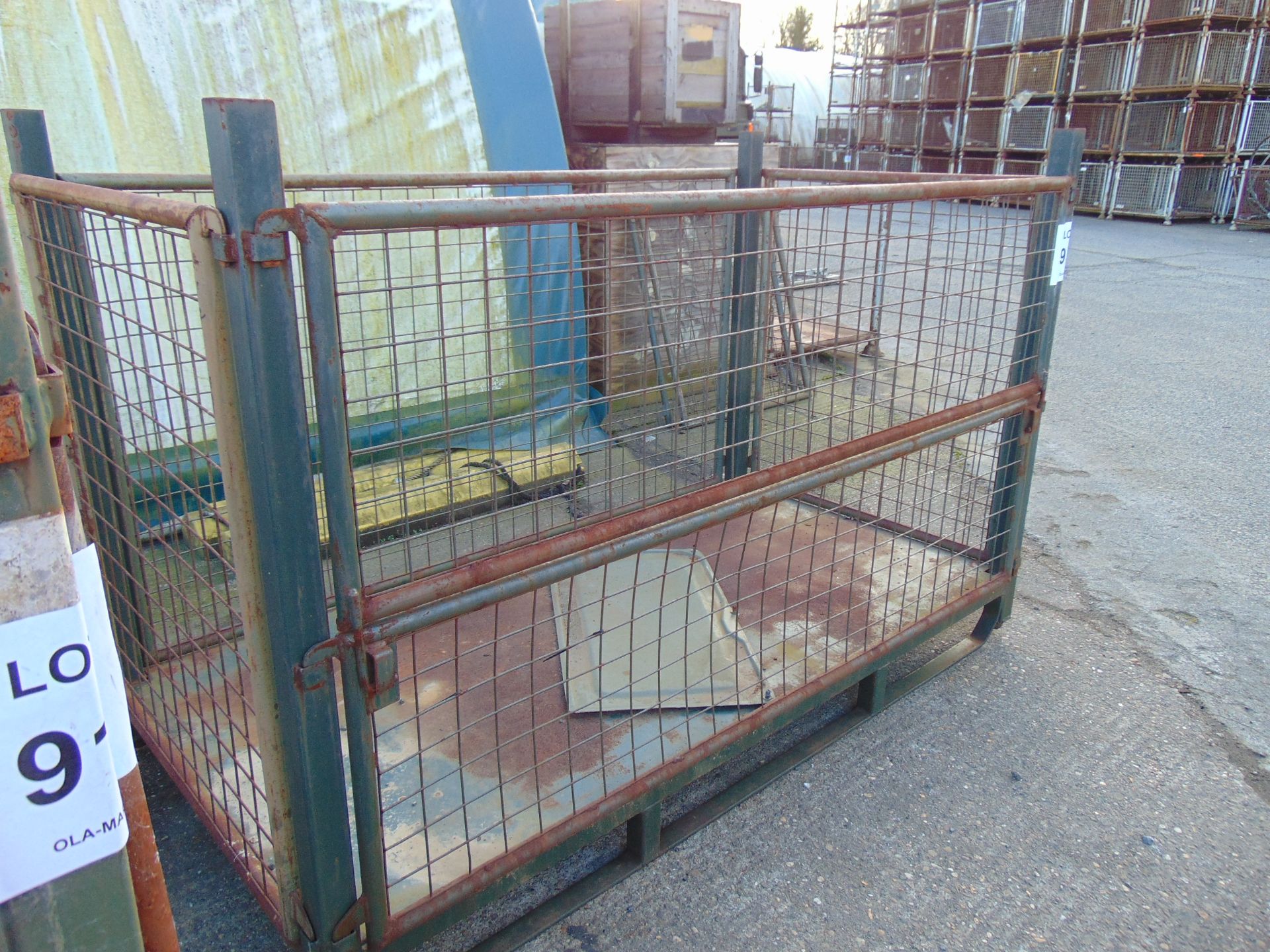 MOD Heavy Duty Stacking Steel Stillage Post Pallet - Image 3 of 3