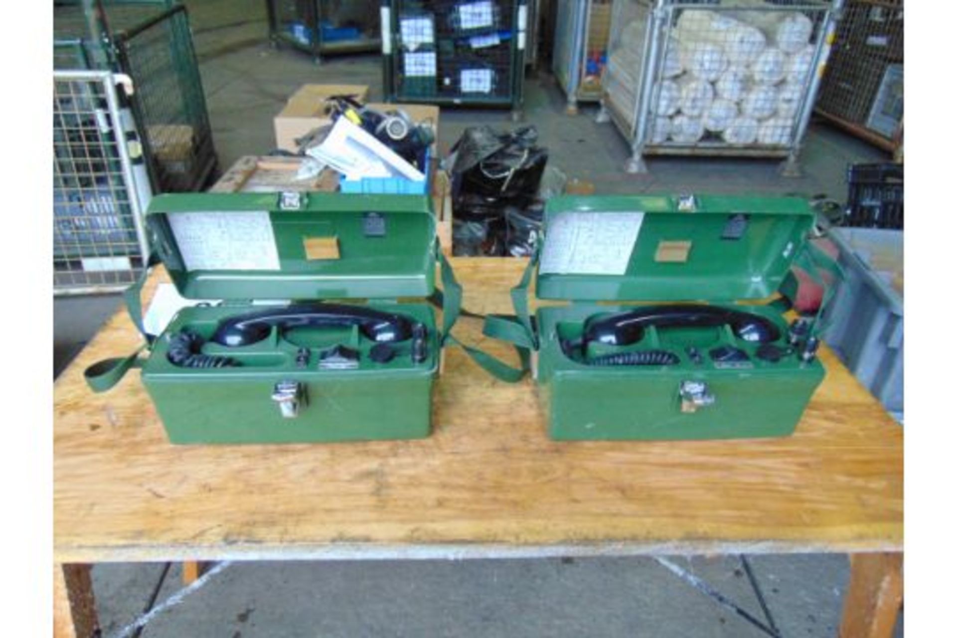 2 x UK PTC 405 Field Telephone Sets