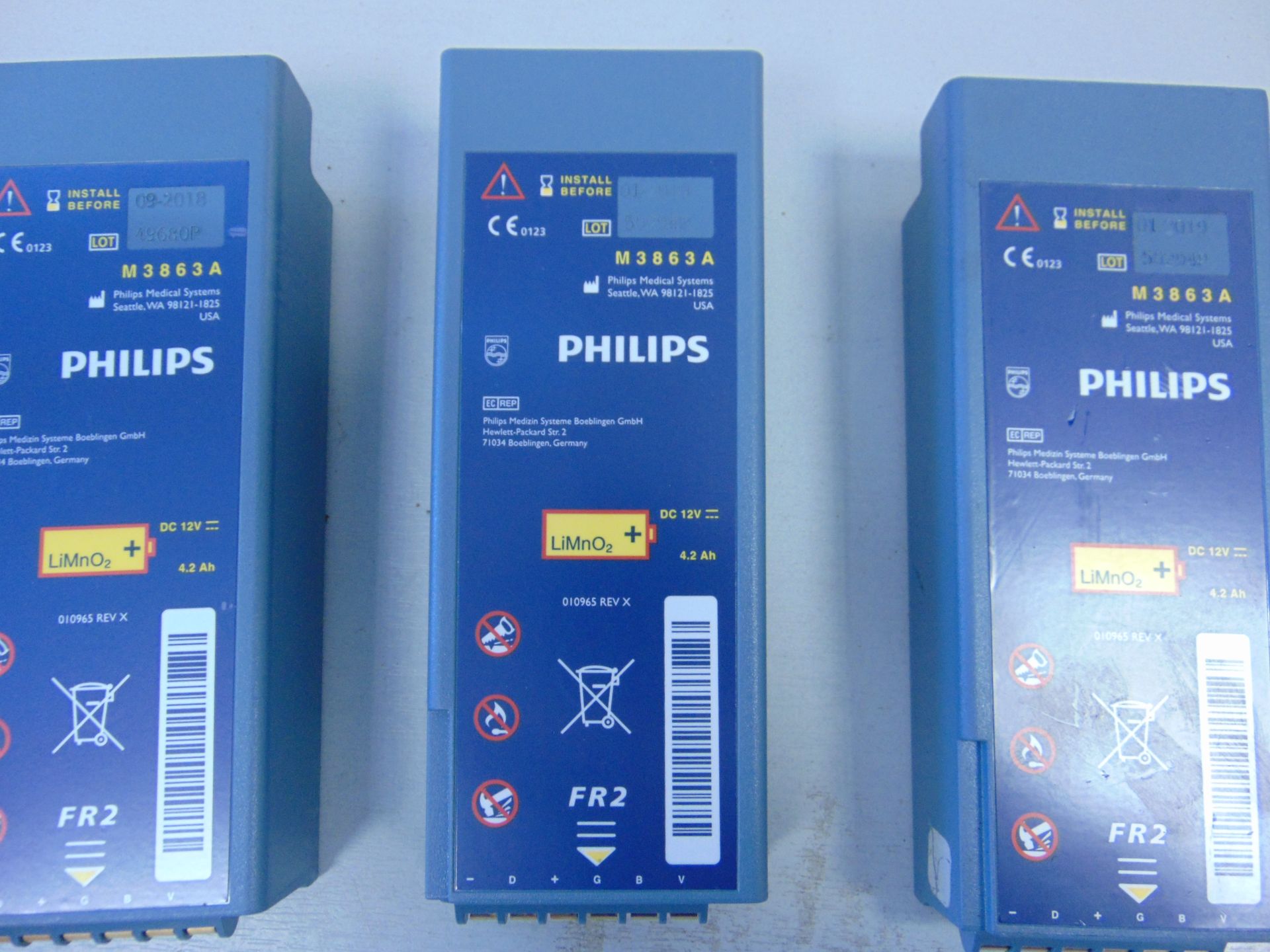 5 x Philips Heartstart FR2 Defibrillator Batteries - Image 3 of 3