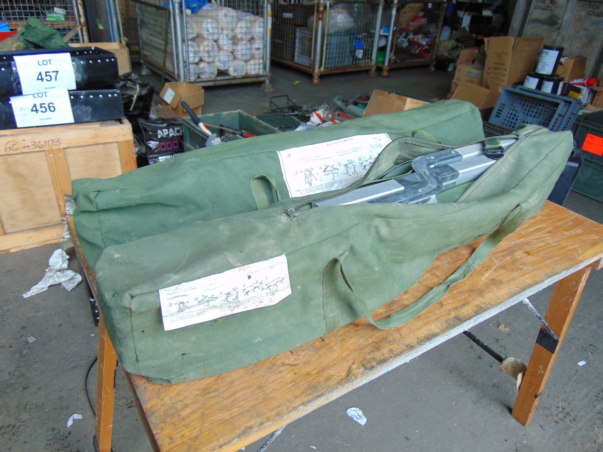 2 x British Army Camp Beds in Bags - Bild 3 aus 4