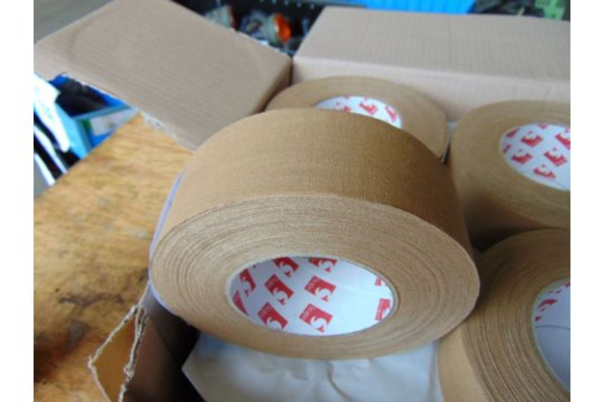 New Unissued 16 Rolls Scapa Tape Butt Linen 50mm x 50m / Roll Cloth Tape Adessive