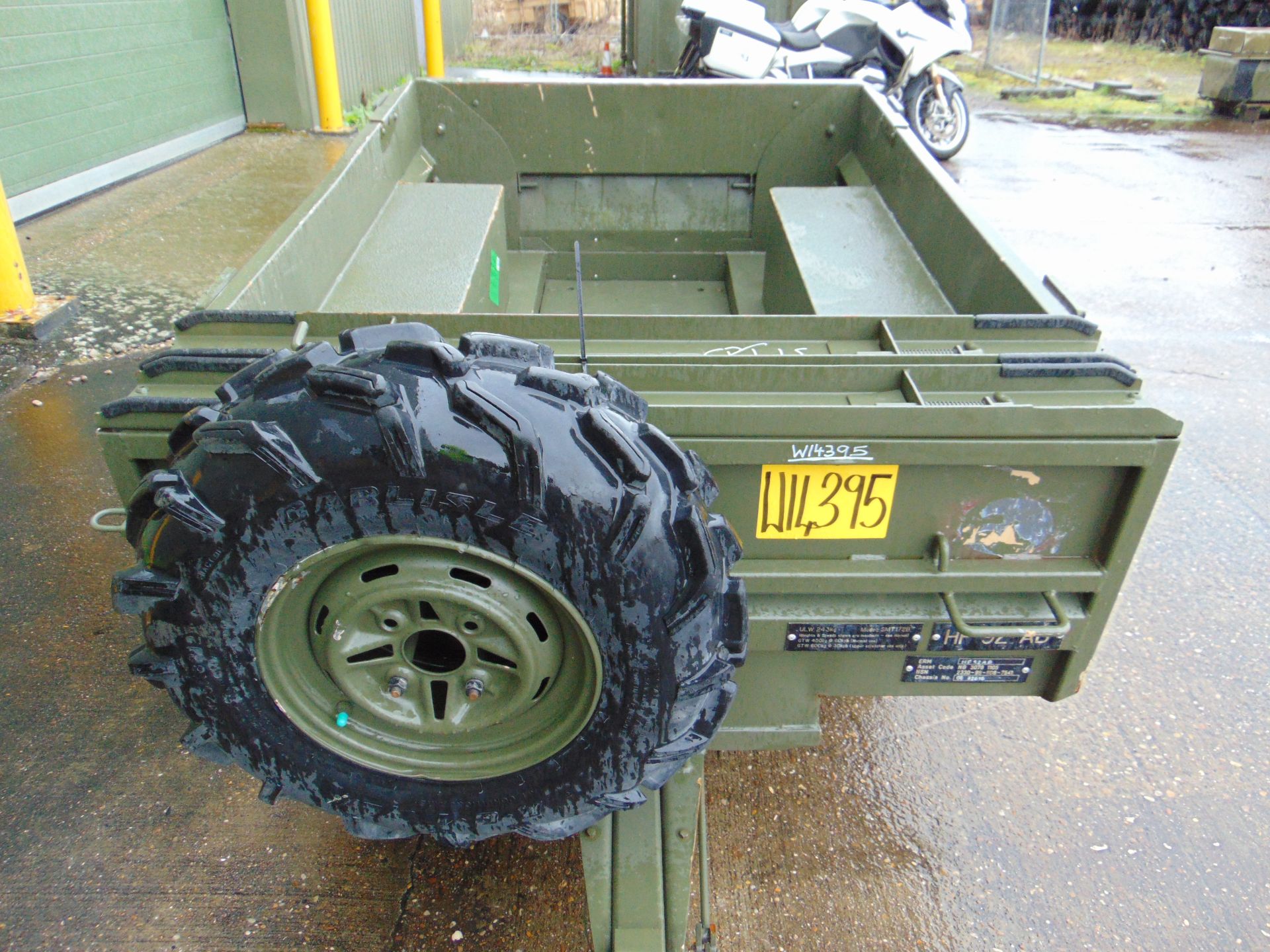 Logic SMT172B 2 wheel ATV Quad Bike Trailer with Drop Tailgate - Image 10 of 21