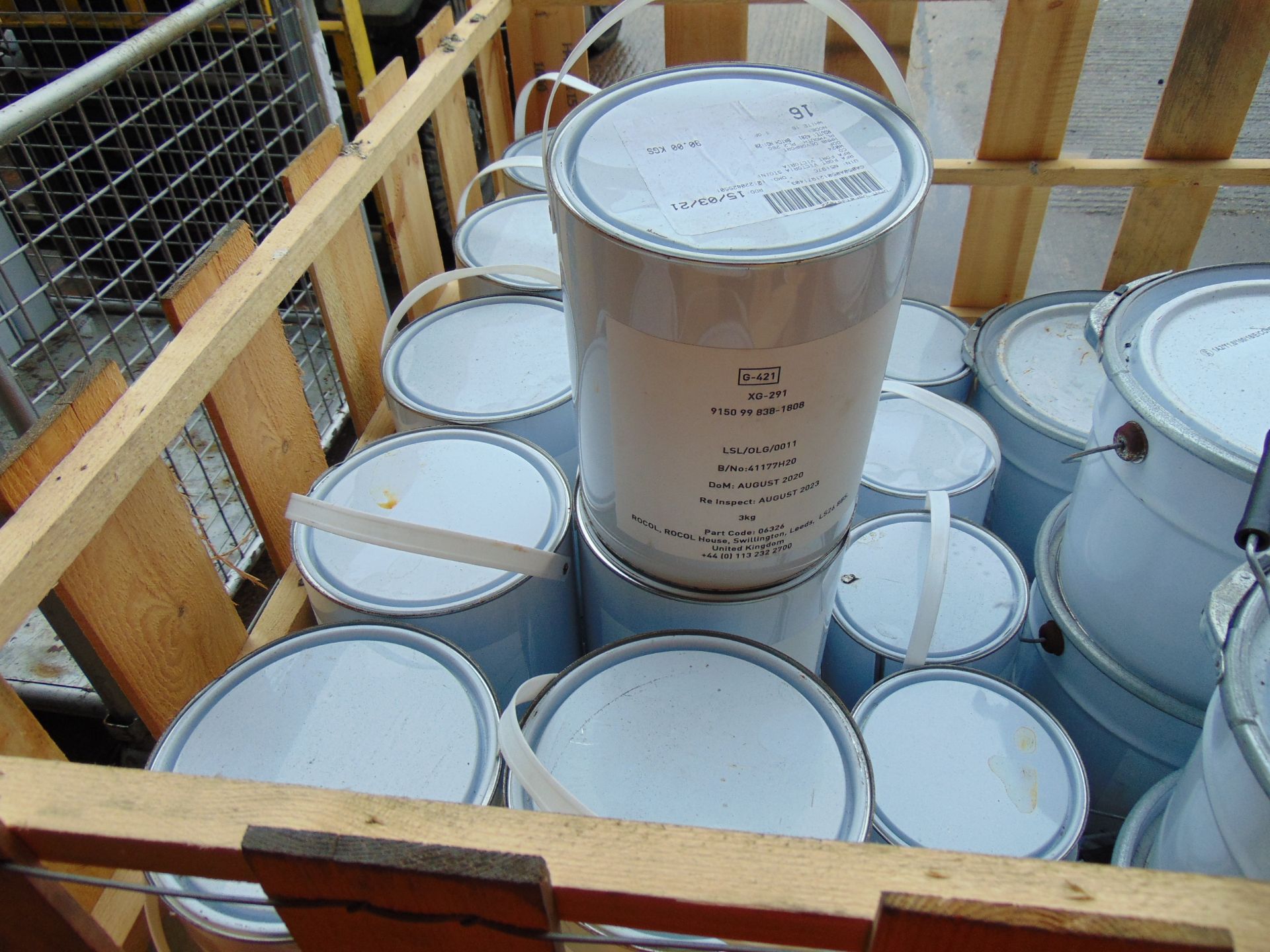 40 x 5 Litre 3Kg Tins of Rocol XG 291 High Performance General Purpose Grease.