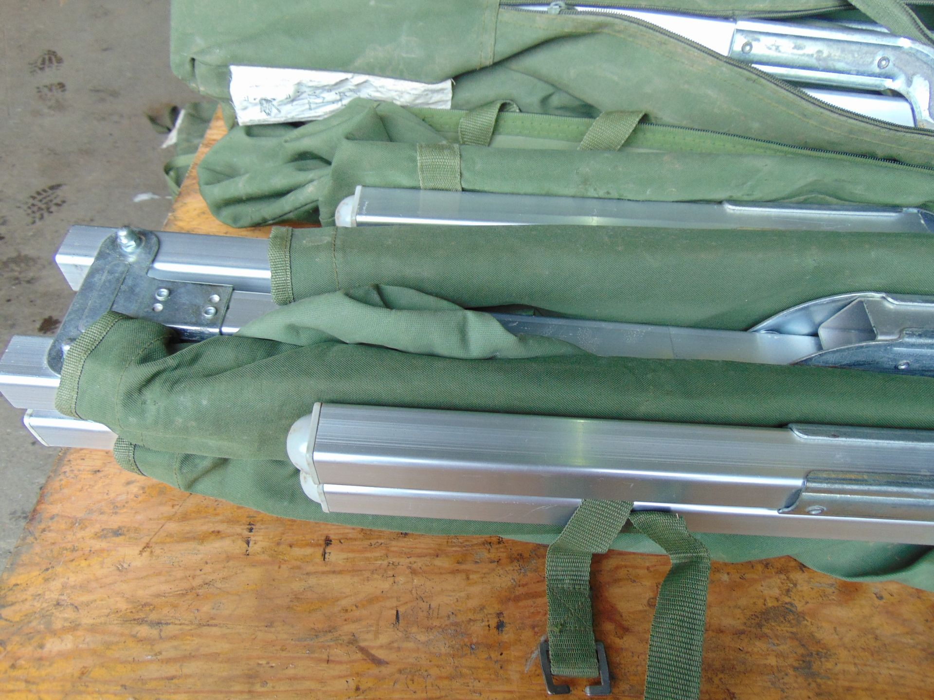2 x British Army Camp Beds in Bags - Image 3 of 7