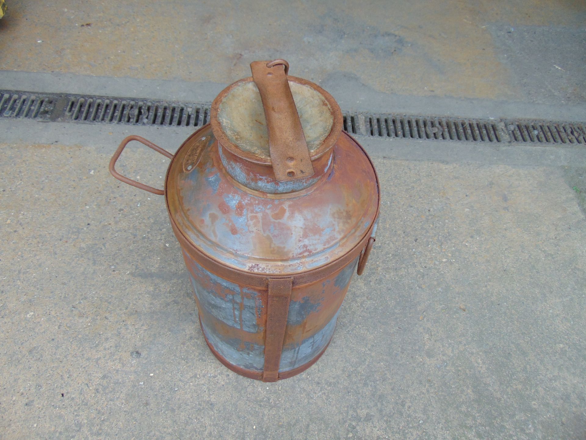 Galvanised Antique 5 gall Milk Churn