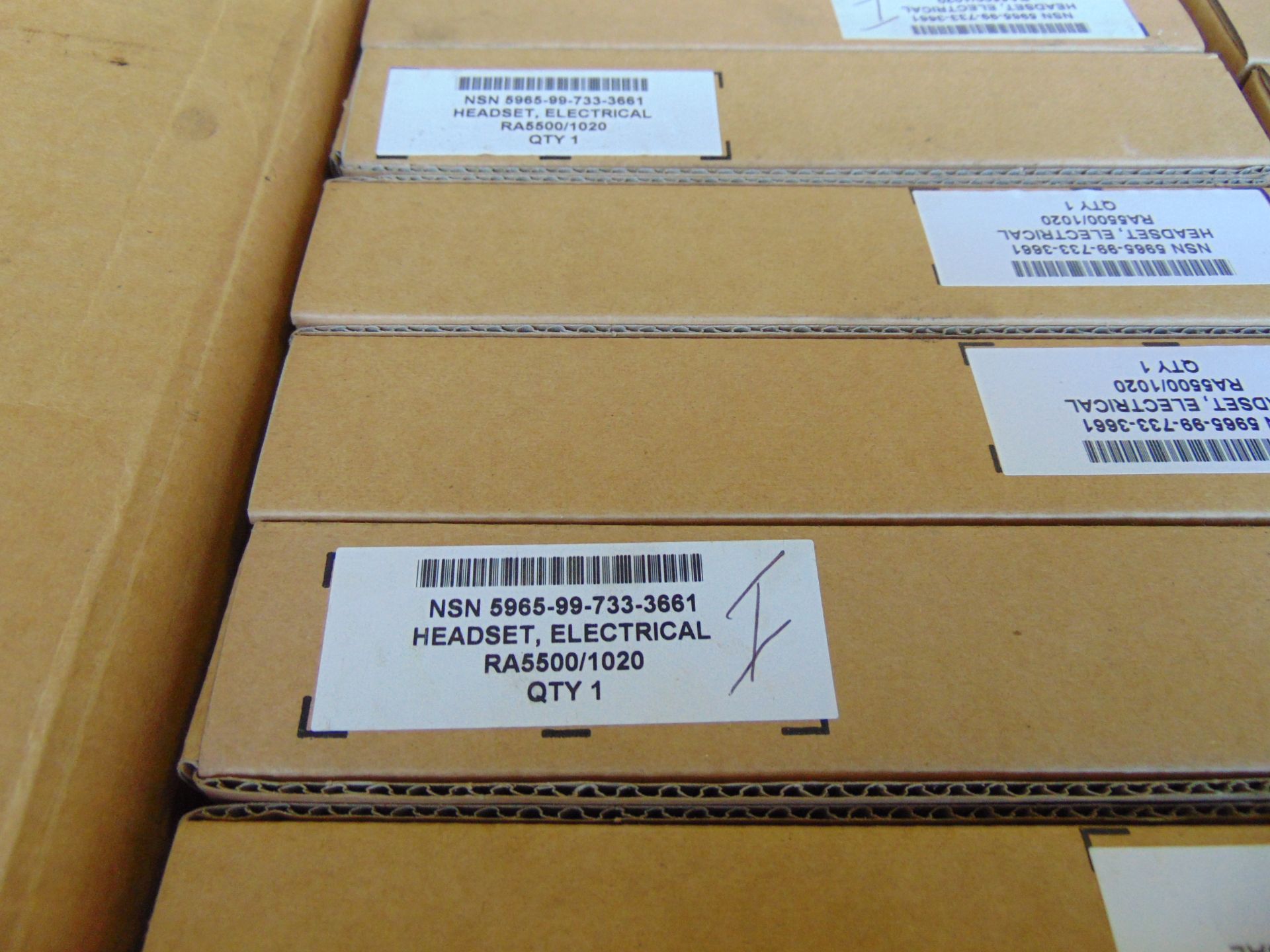 80 x New Unissued Frontier 1000 Clansman / Bowman Headset, (4 Boxes x 20), Original Packing - Bild 4 aus 7