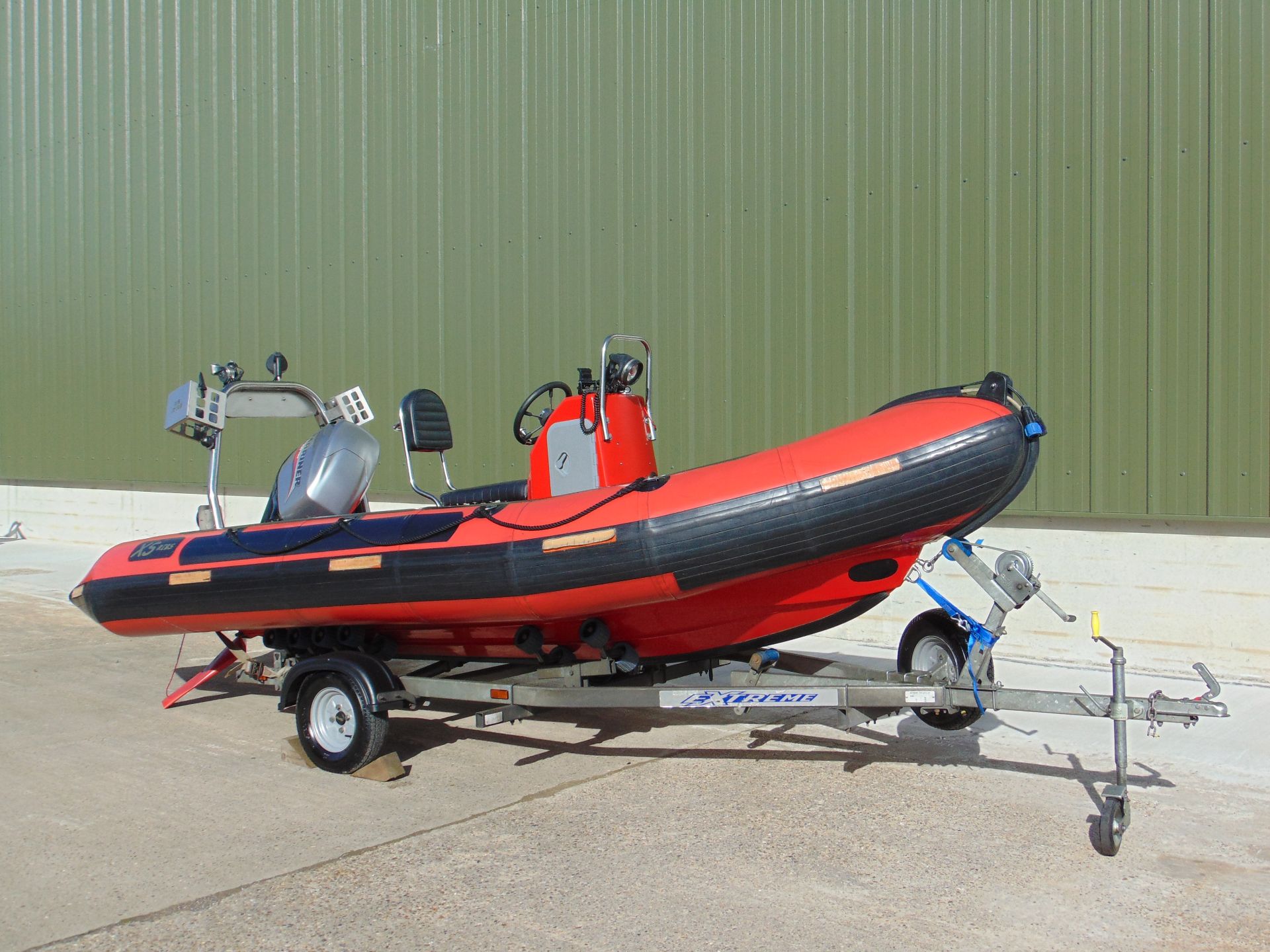 XS-Ribs 4.6M Inflatable w/ Mercury Mariner Four Stroke EFI 60HP Outboard Motor on Trailer. - Image 2 of 57