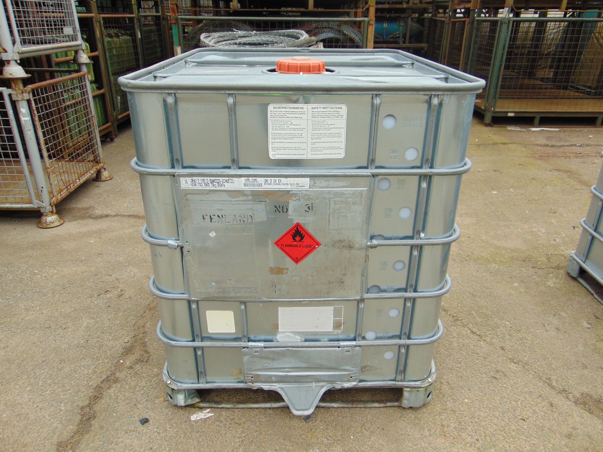 1 x Empty 1000 Litre IBC (Intermediate Bulk Container) - Image 2 of 6