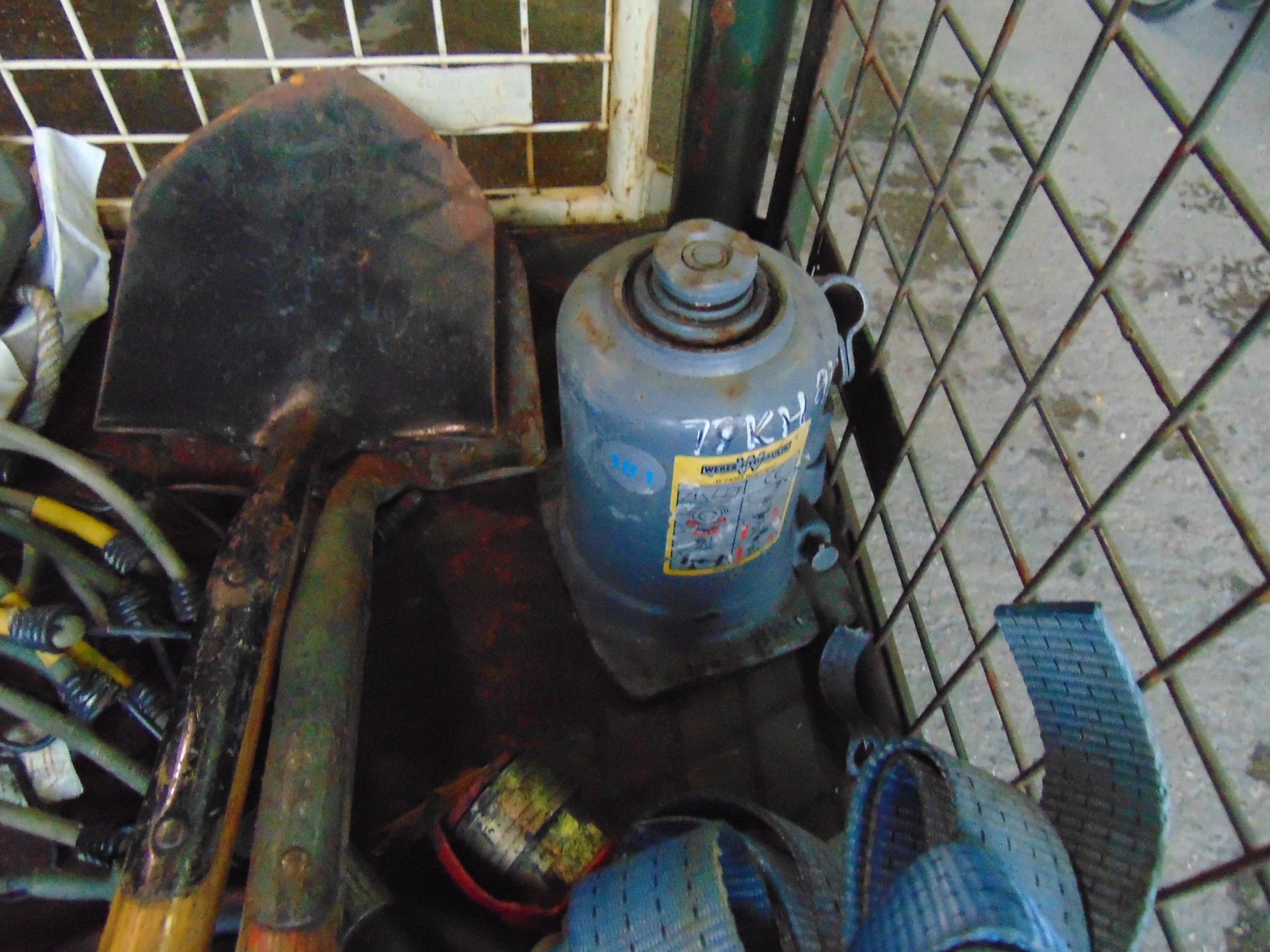 1 x Stillage Tools, Shovels, Jacks, Ratchet Straps etc - Image 6 of 6