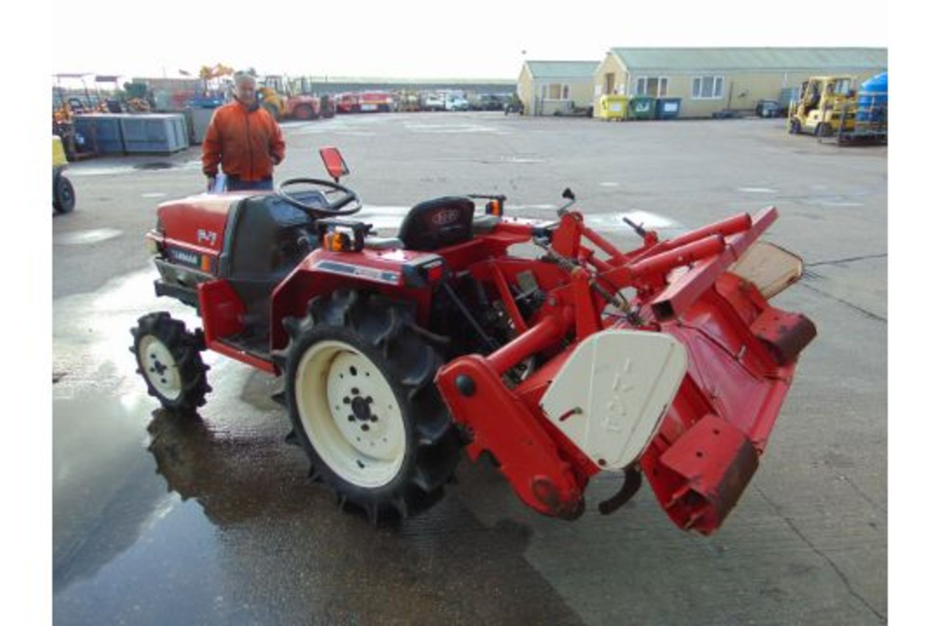 Yanmar F-7 4 x 4 Diesel Compact Tractor c/w RSA-1303 Rotorvator - Image 7 of 28