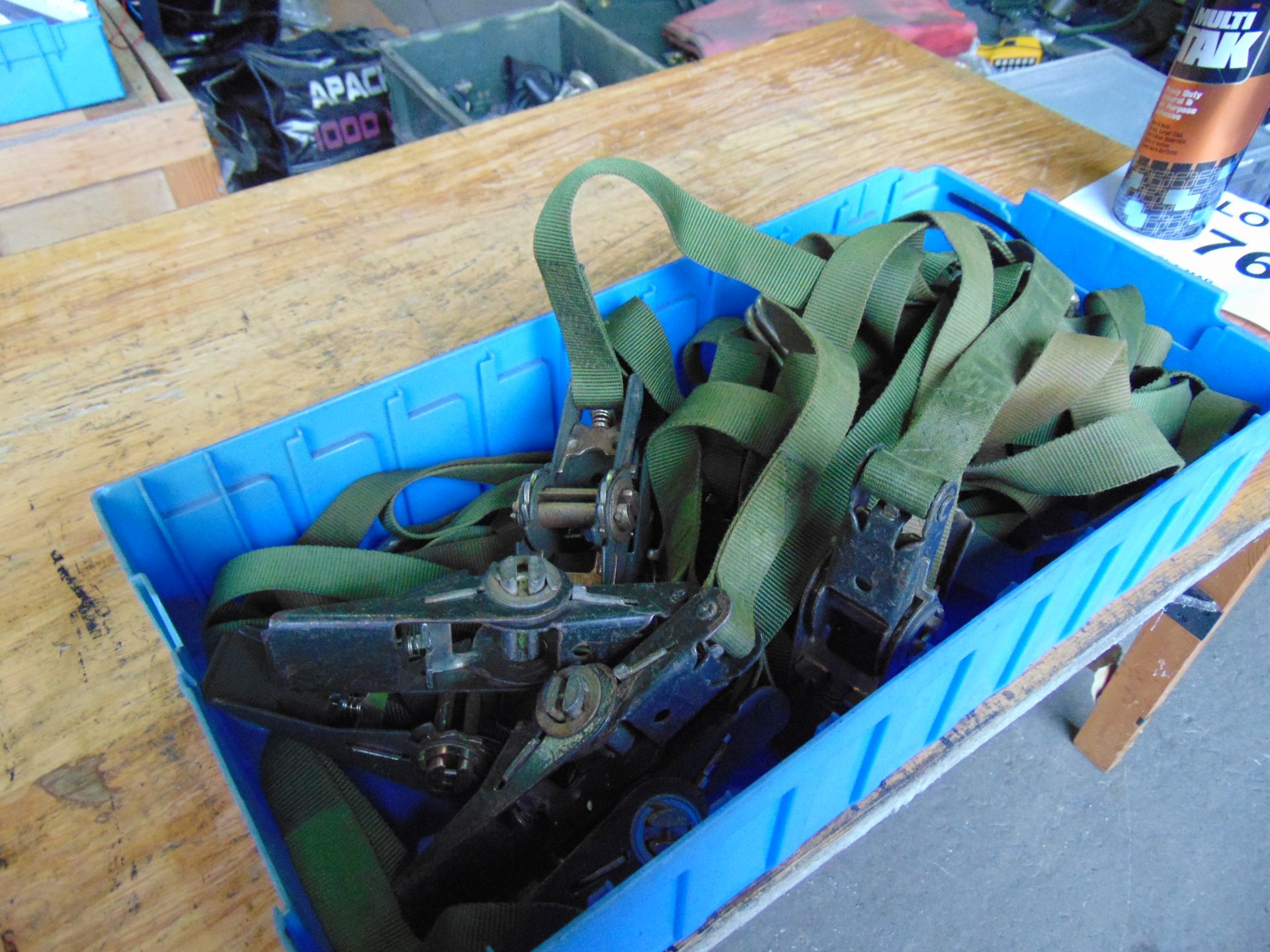 10 x Ratchet Load Straps from MoD - Image 4 of 6