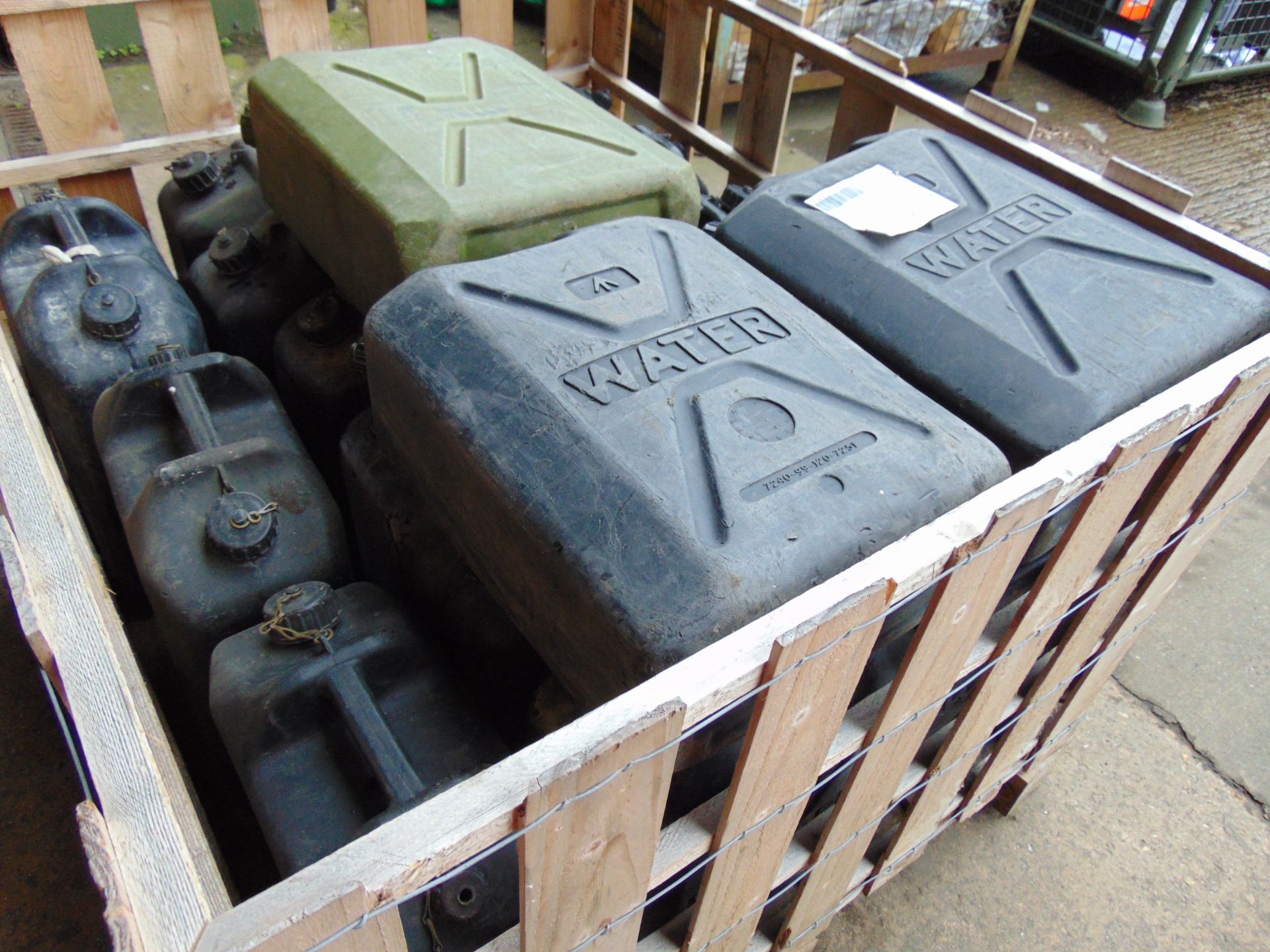 1 x Stillage of 18 x 5 Gall Water Jerry Cans with Caps (Stillage is Included) - Image 5 of 6