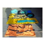 Assortment of Various Sheets, Straps, Tarpaulin ect.