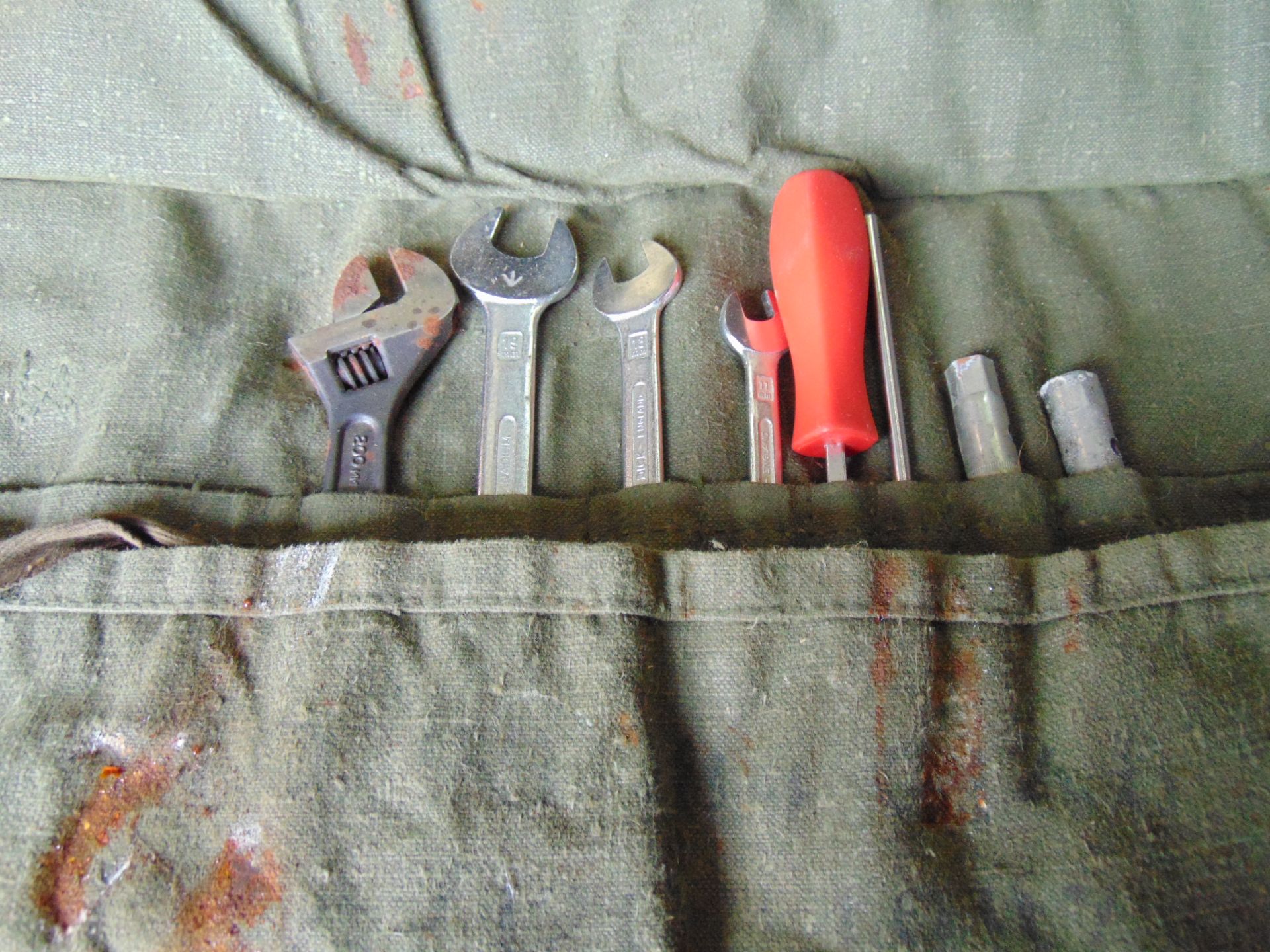 2 x Rare Land Rover FFR Tool Kit in Canvas Roll - Image 3 of 5