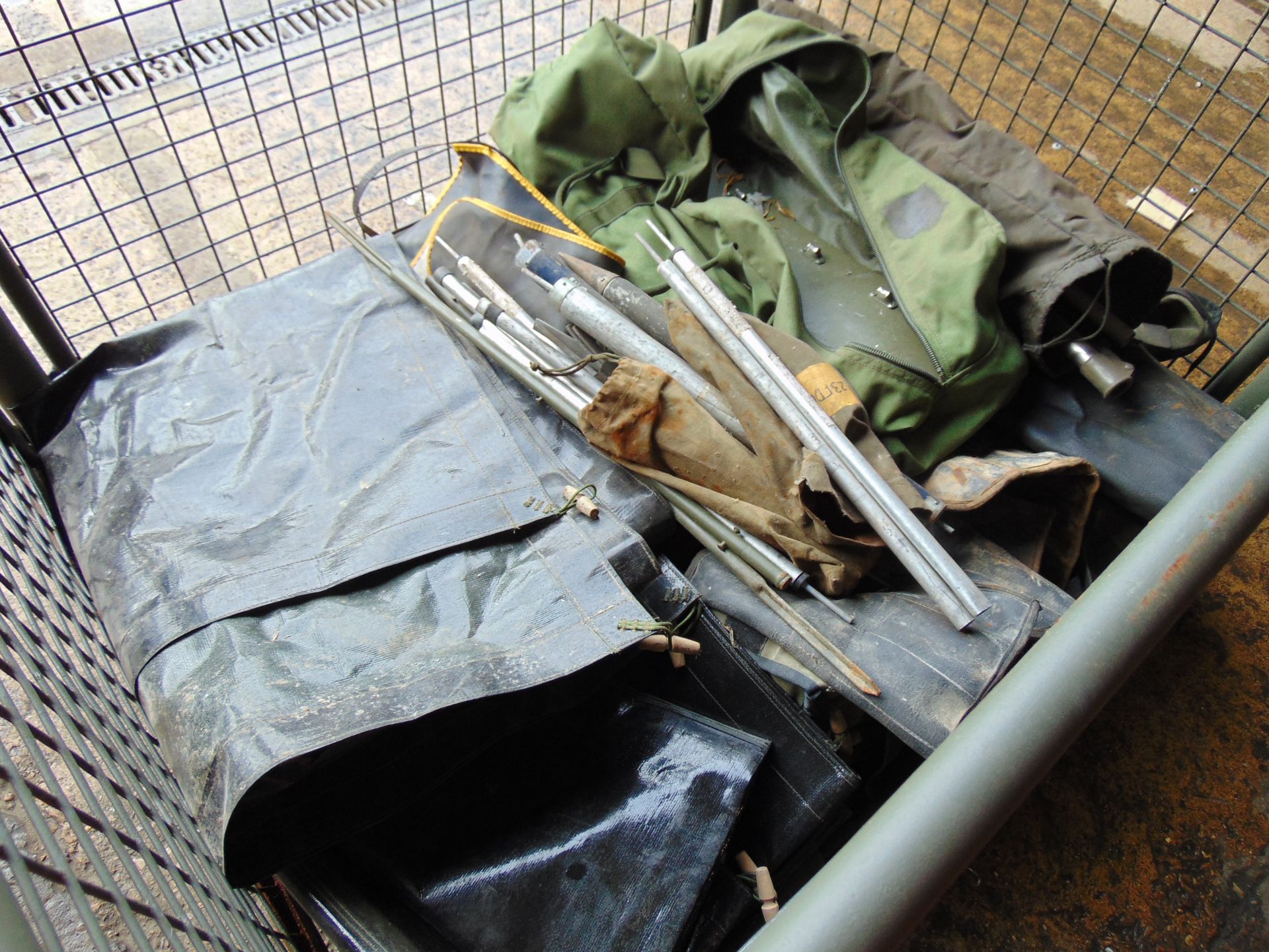 1 x Stillage Ground Sheets, Tool Rolls, Bags, Tent Pols, Pegs etc - Image 4 of 6
