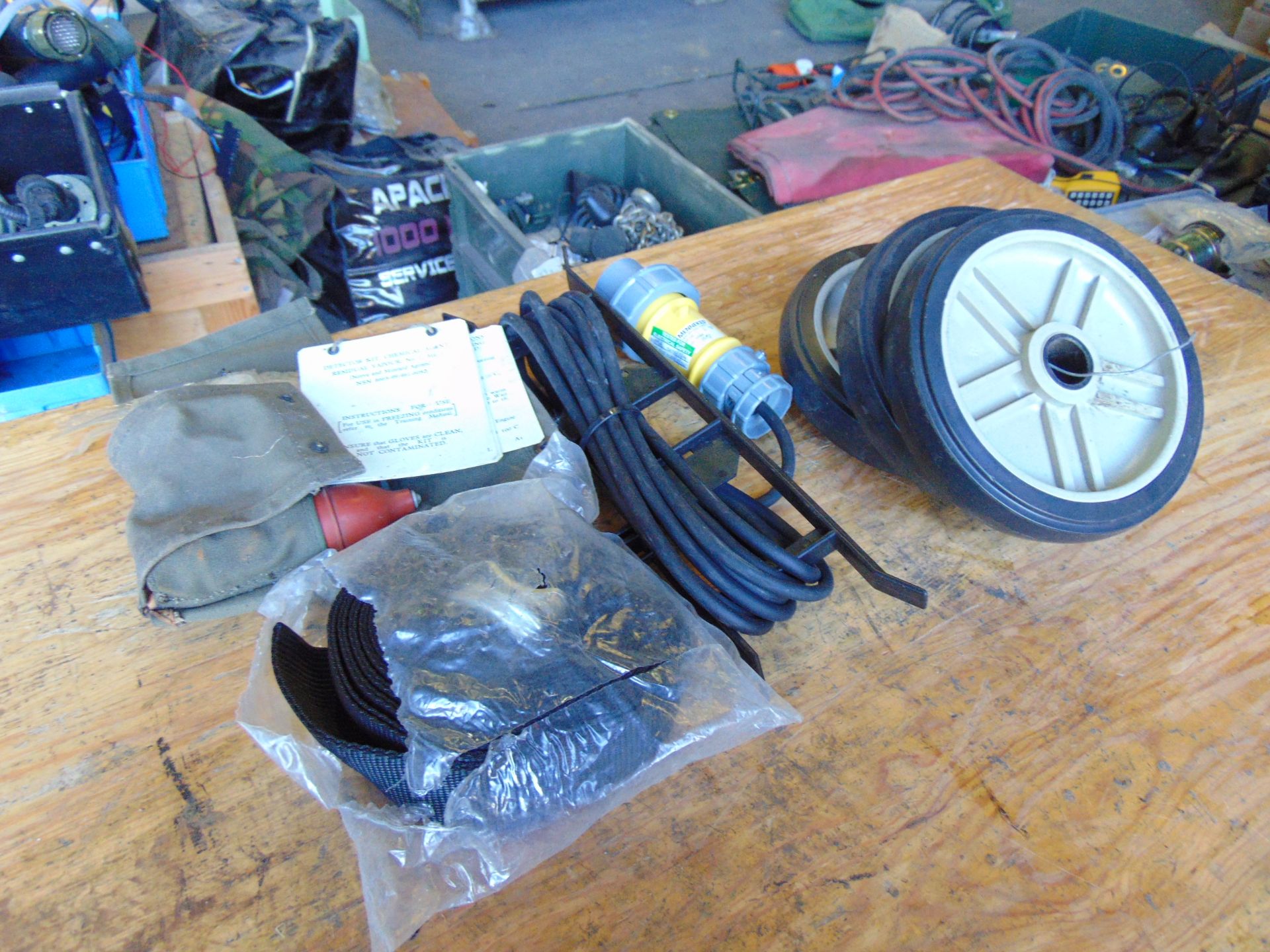 Wheels, Ext Lead, Straps, Chemical Agent Test Kit - Image 5 of 6