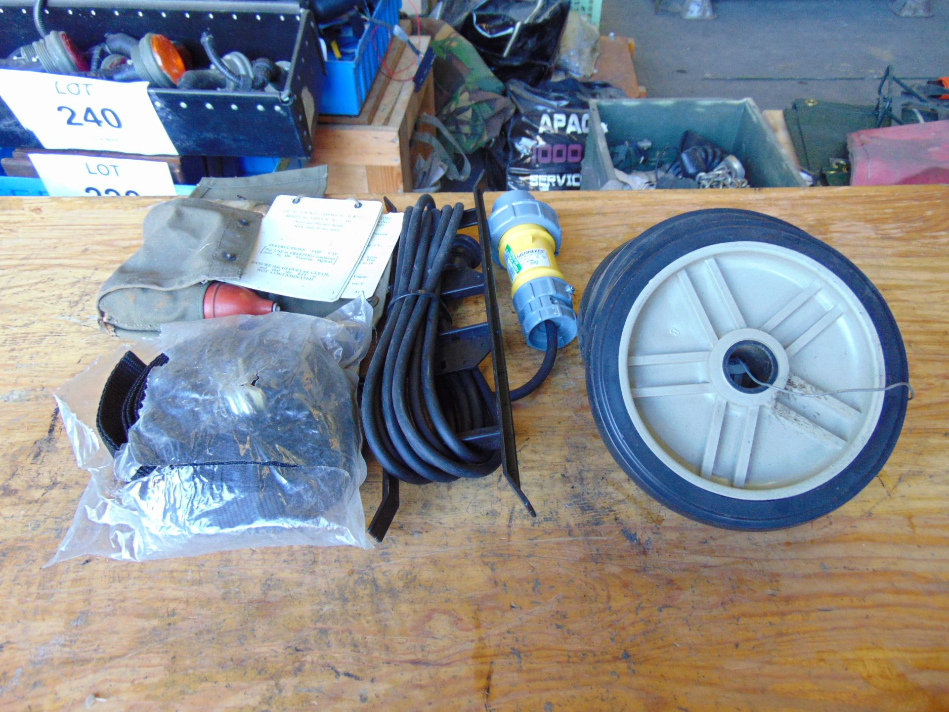 Wheels, Ext Lead, Straps, Chemical Agent Test Kit - Image 4 of 6