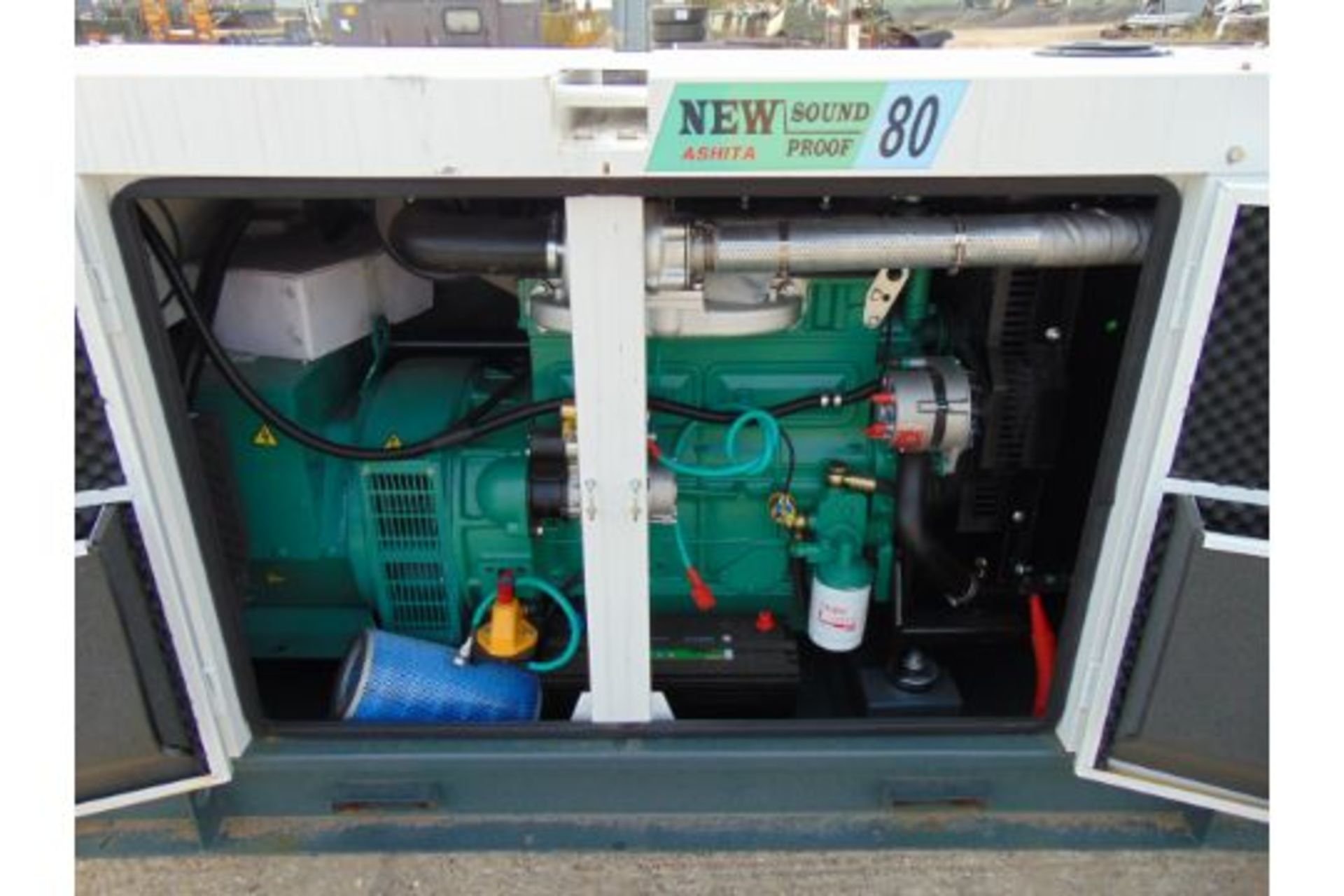 2023 UNISSUED 80 KVA 3 Phase Silent Diesel Generator Set - Image 11 of 15